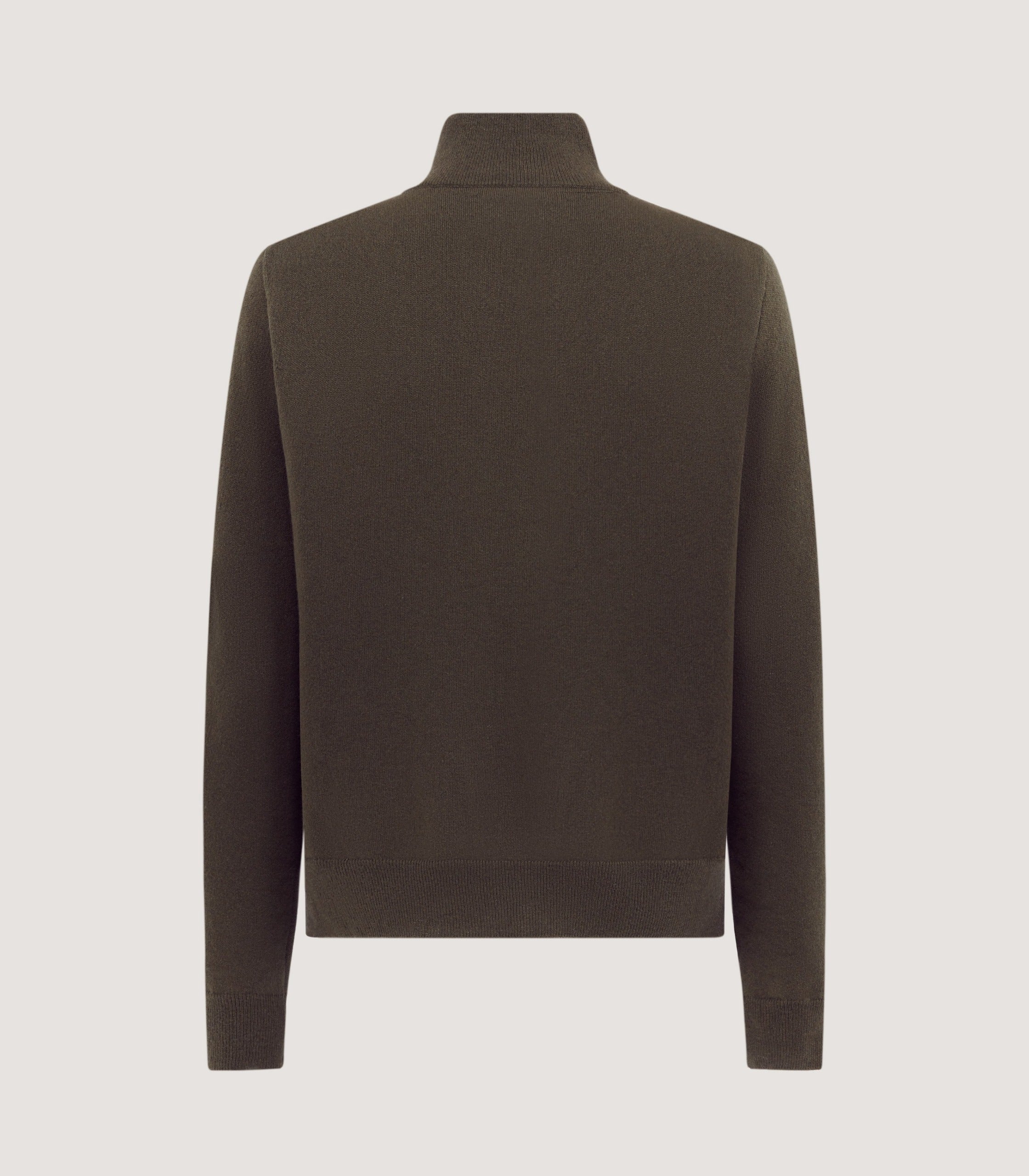Men's Halkin Technical Zip Front Cardigan in Loden - Image 5