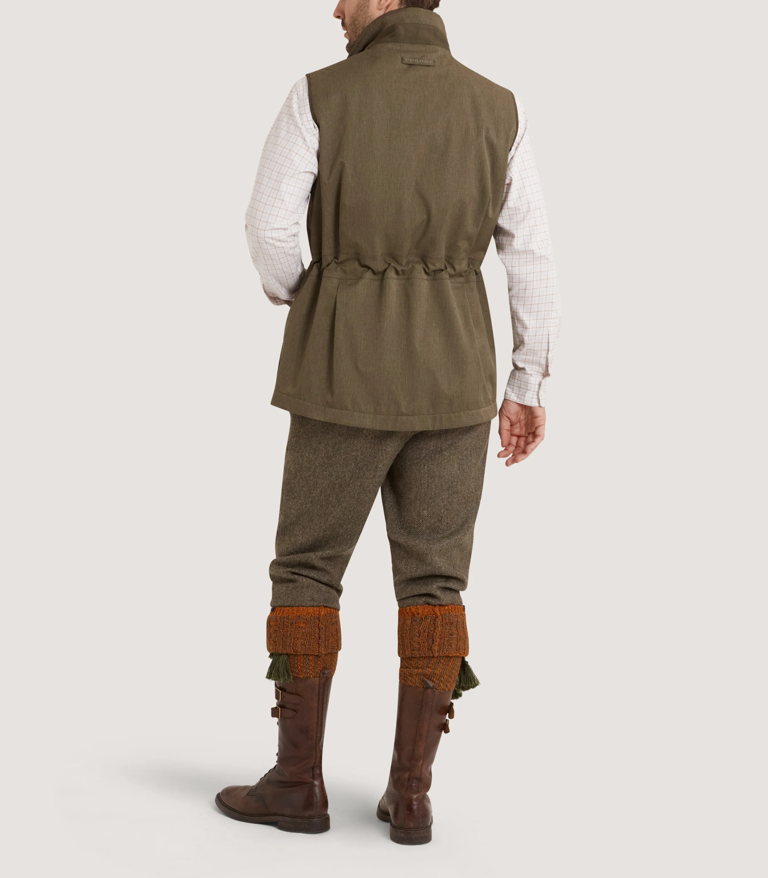 Men's Jameson Shooting Gilet in Drab - Image 4
