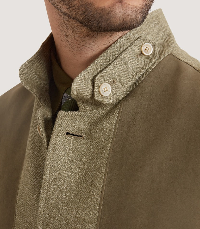 Men's Kalahari High Collar Vest in Sage - Image 5