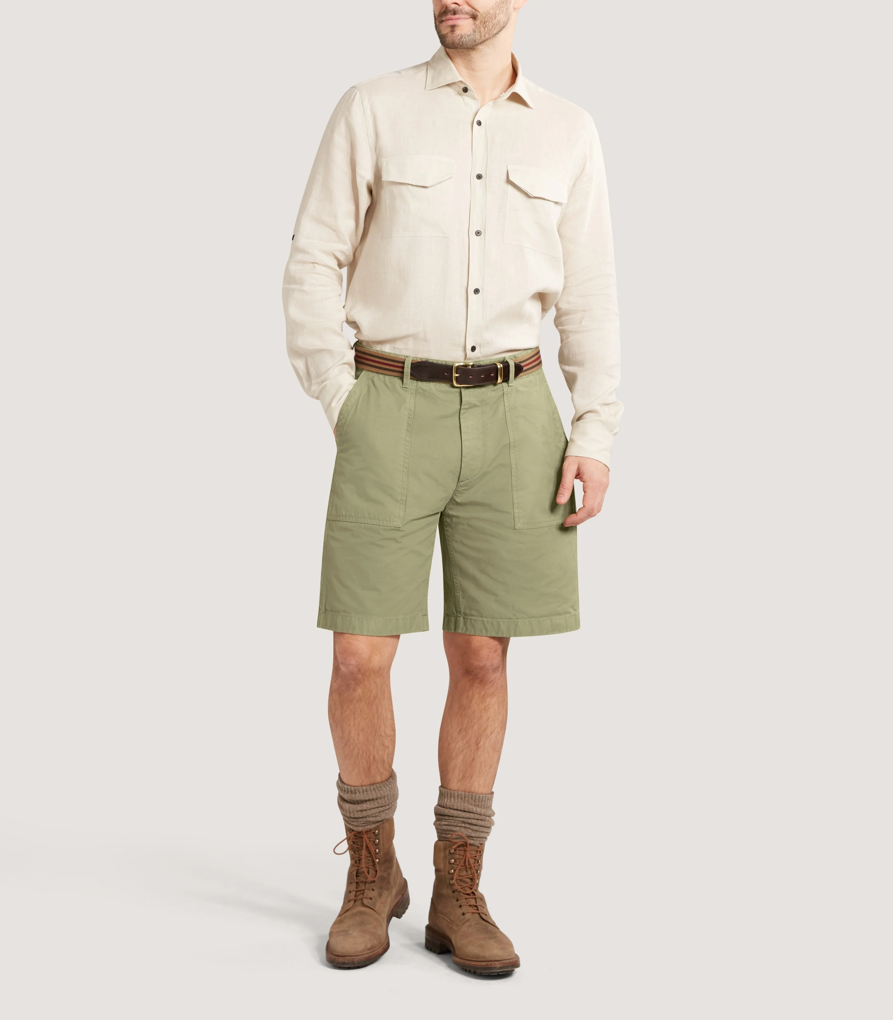 Men's Kruger Cargo Short in Sage Green - Image 2