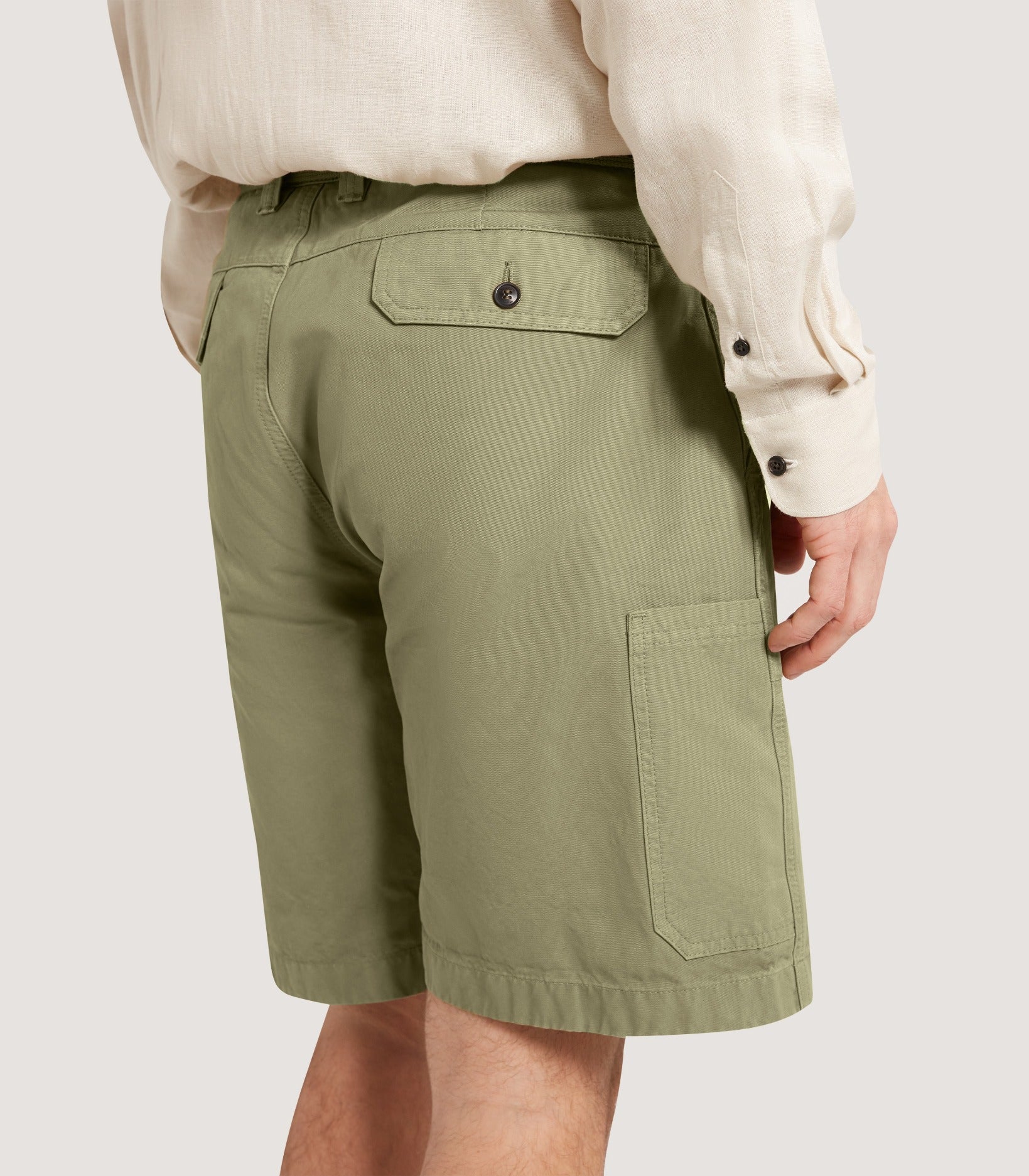 Men's Kruger Cargo Short in Sage Green - Image 4