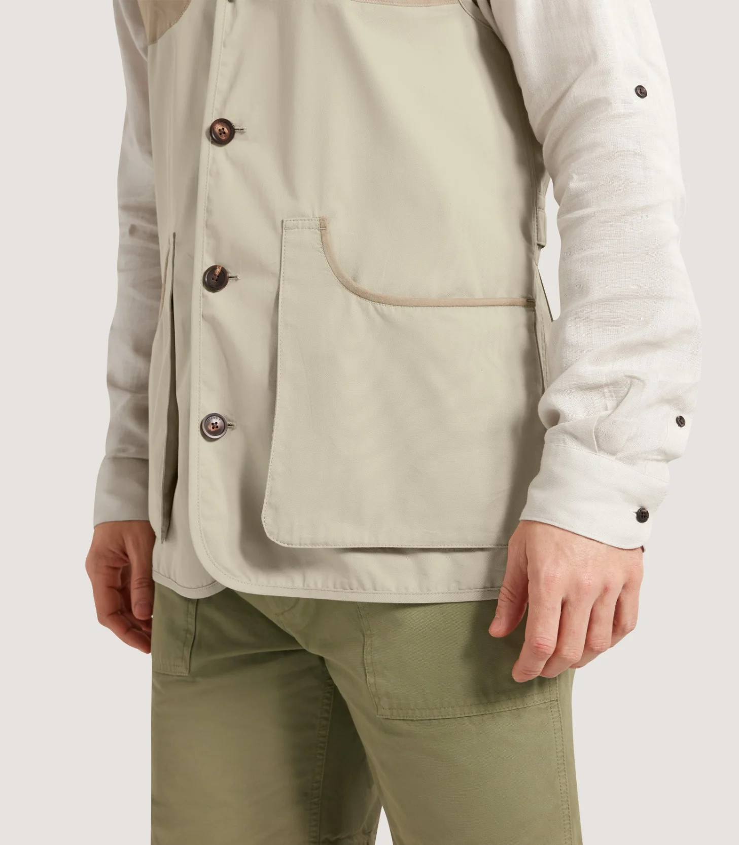 Men's Kruger Shooting Vest in Straw - Image 6