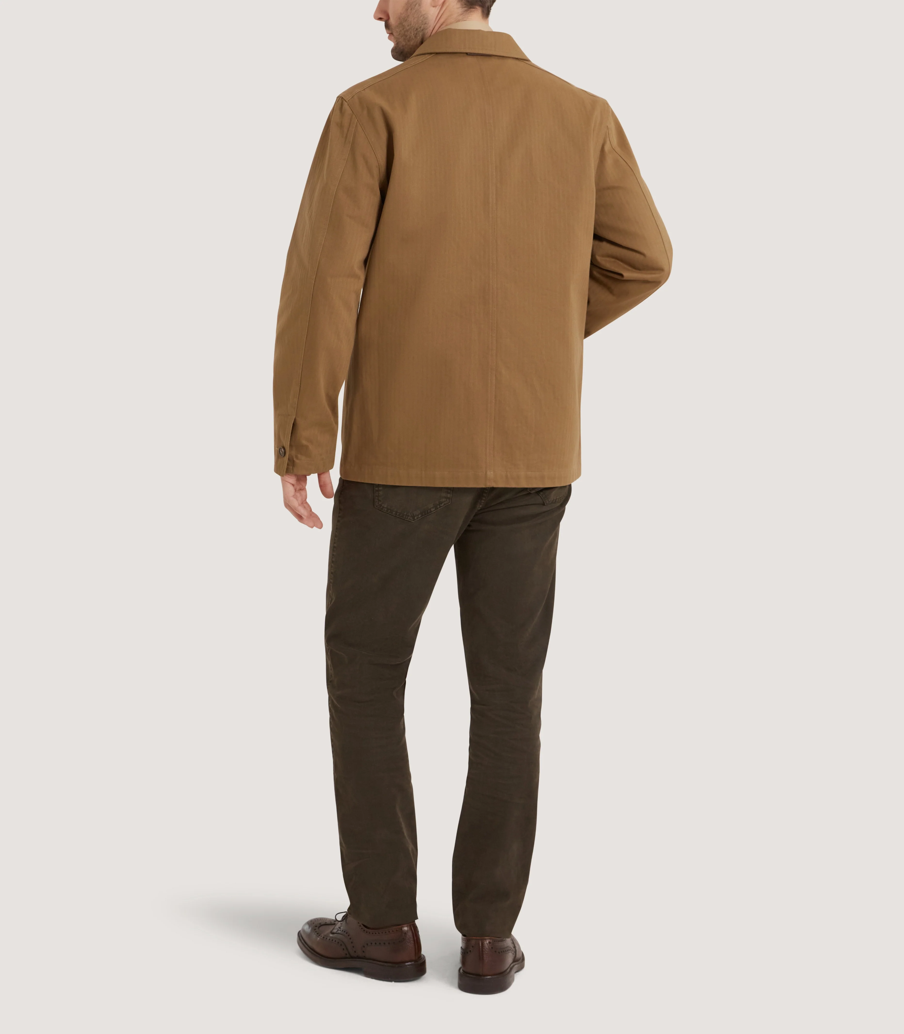 Men's Kruger Travel Jacket in Walnut - Image 4