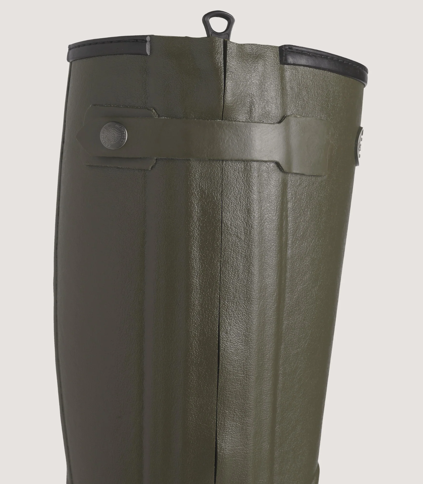 Men's Le Chameau Chasseur Wool Lined Boot In Dark Green - Image 4