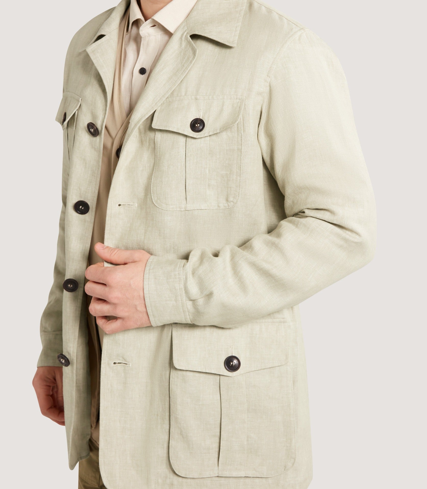 Men's Lightweight Kalahari Jacket in Straw - Image 4