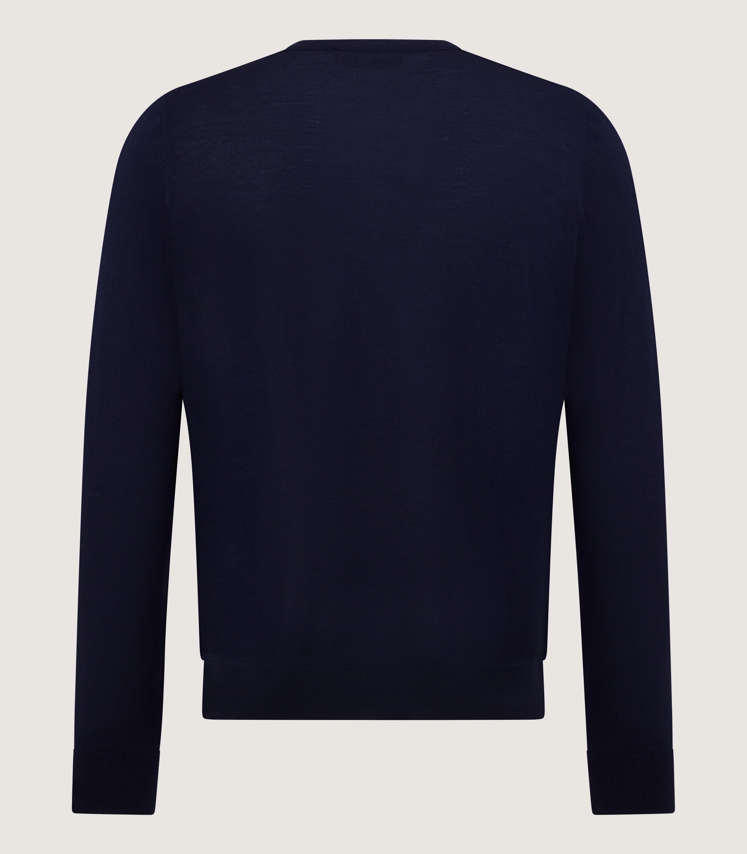 Men's Lightweight Travel Merino Crew Neck in Midnight - Image 3