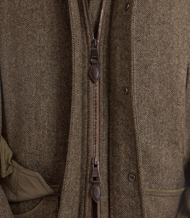 Men's Lightweight Tweed Field Coat in Acorn - Image 5