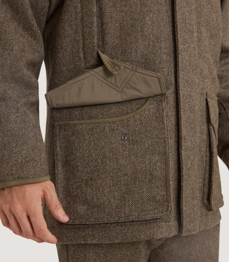 Men's Lightweight Tweed Field Coat in Acorn - Image 6