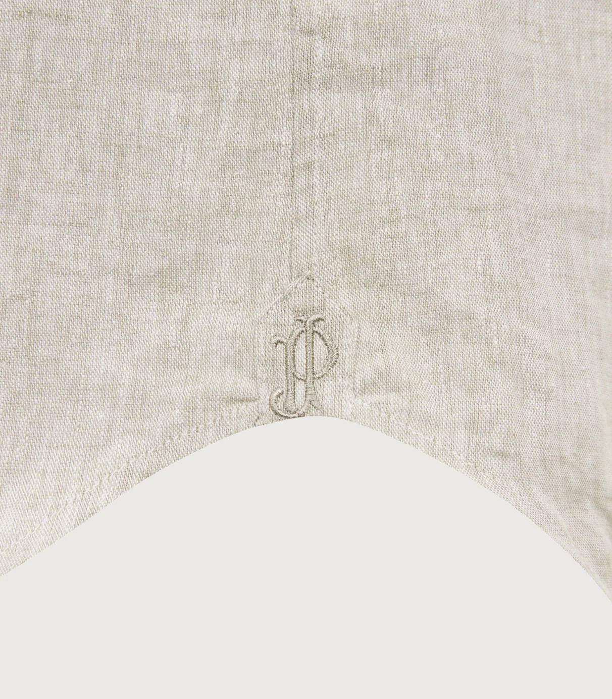 Men's Linen Mix Shirt in Sage - Image 5