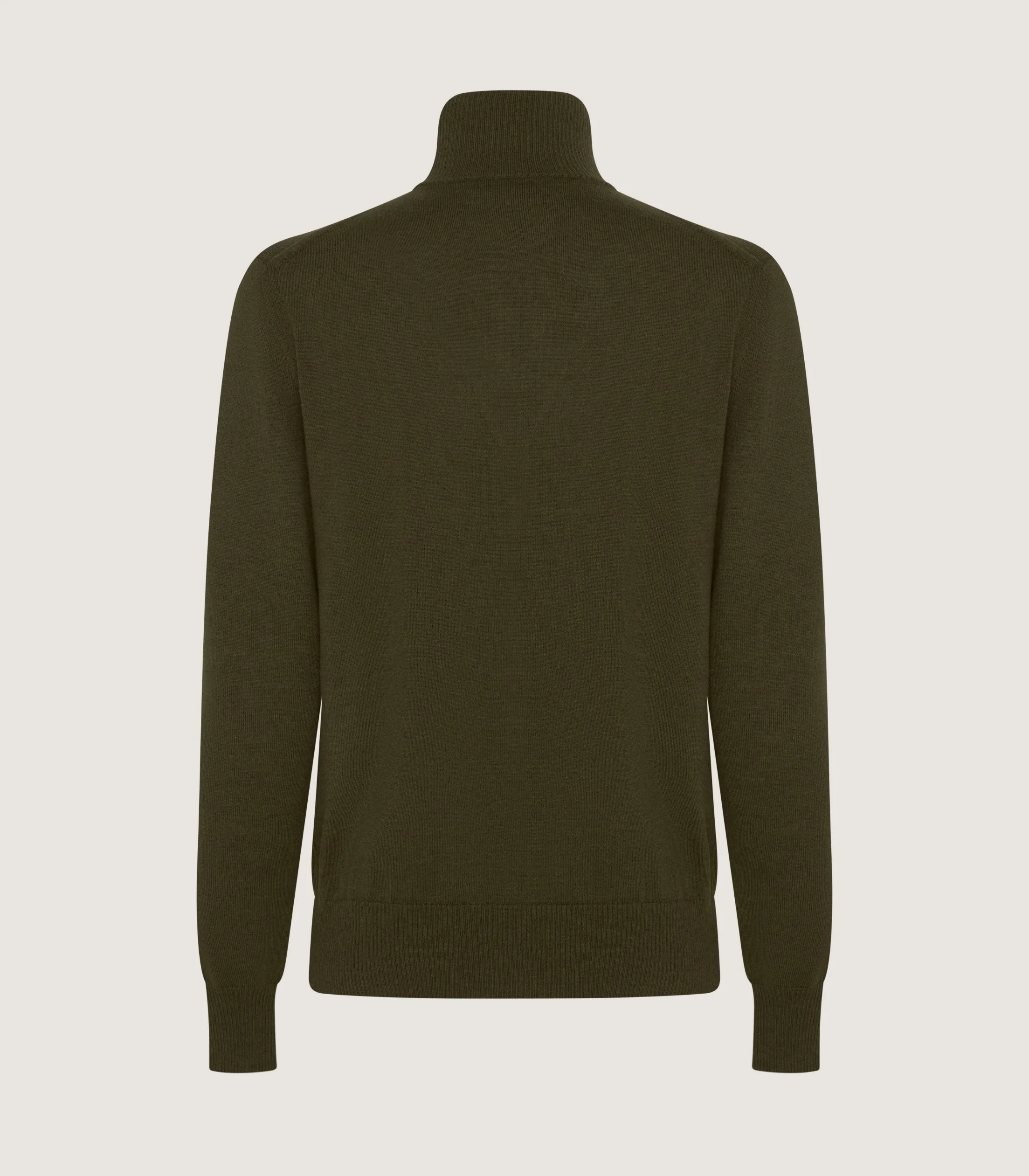 Men's Linton Quarter Zip Sweater in Loden - Image 5