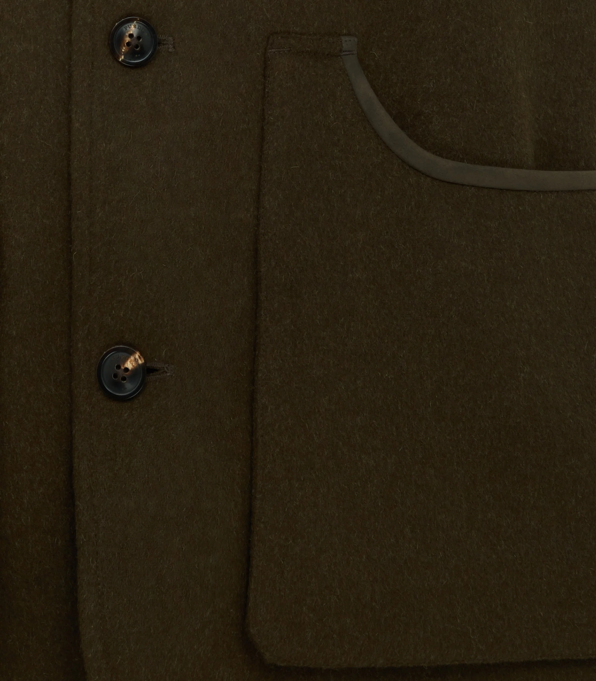 Men's High Collar Sporting Vest in Loden - Image 5