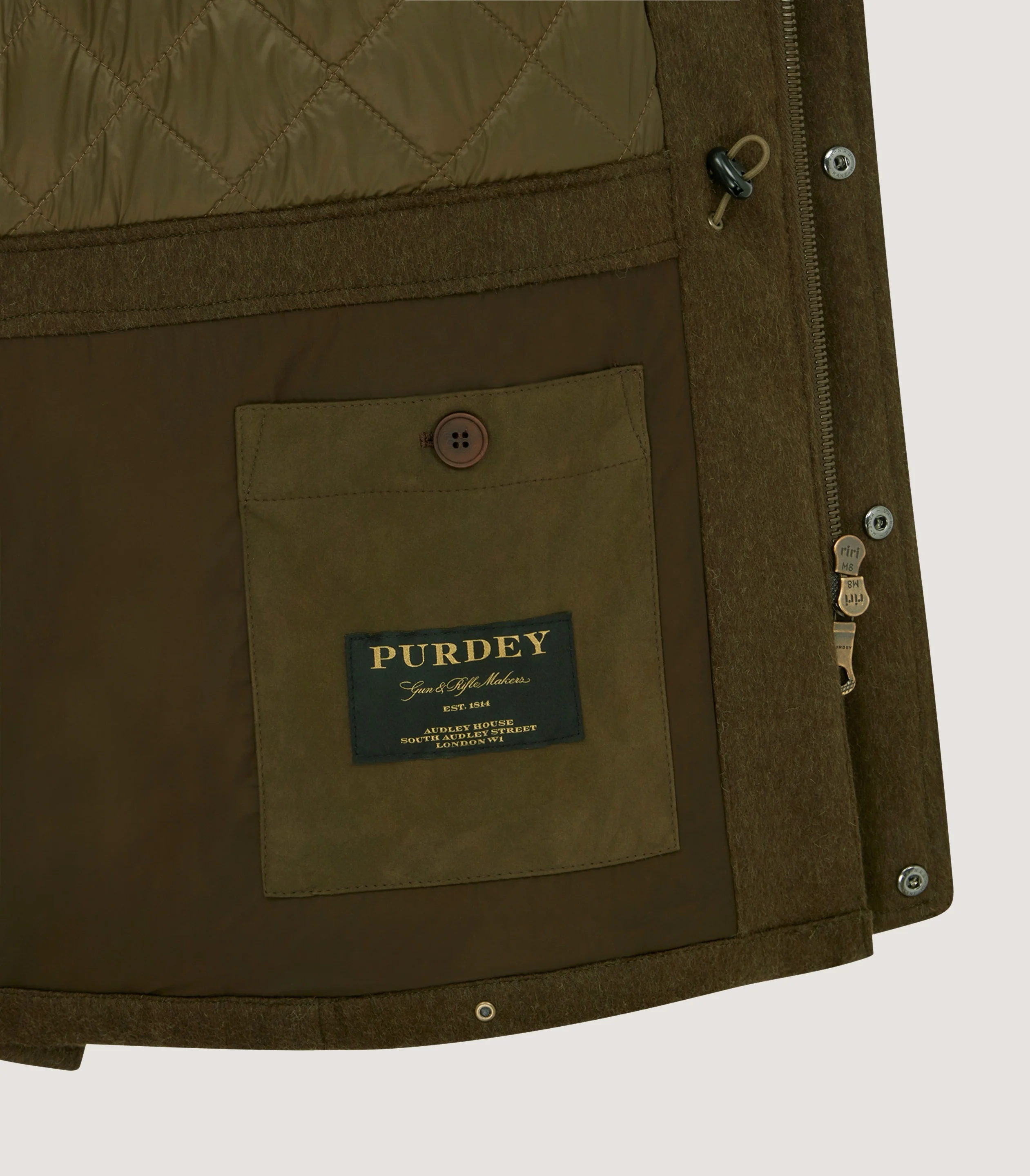Men's Raglan Field Coat in Loden - Image 5