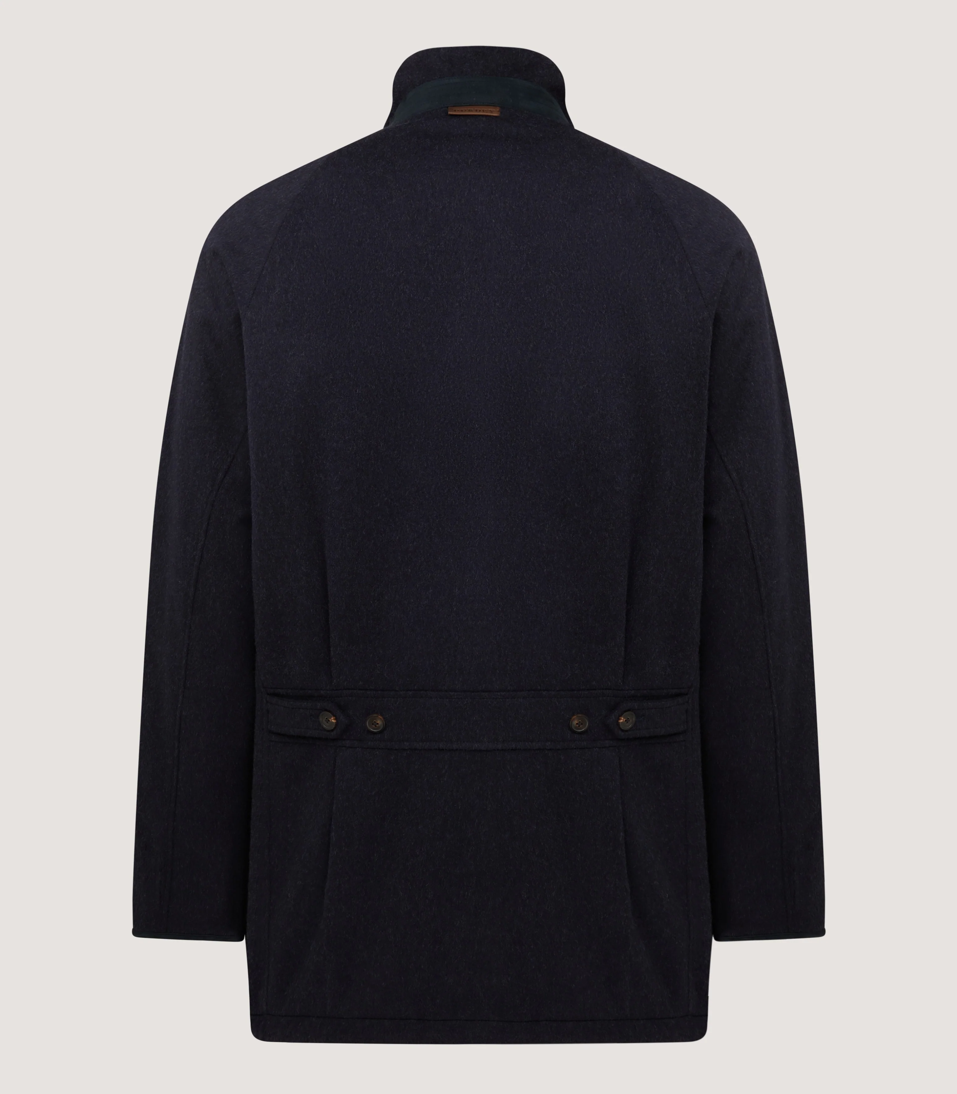 Men's Raglan Field Coat in Navy - Image 3