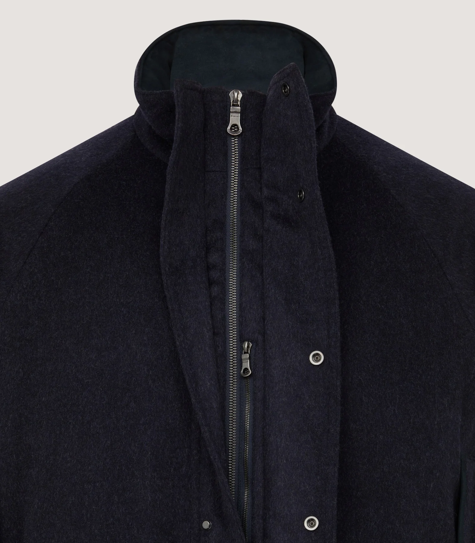 Men's Raglan Field Coat in Navy - Image 5