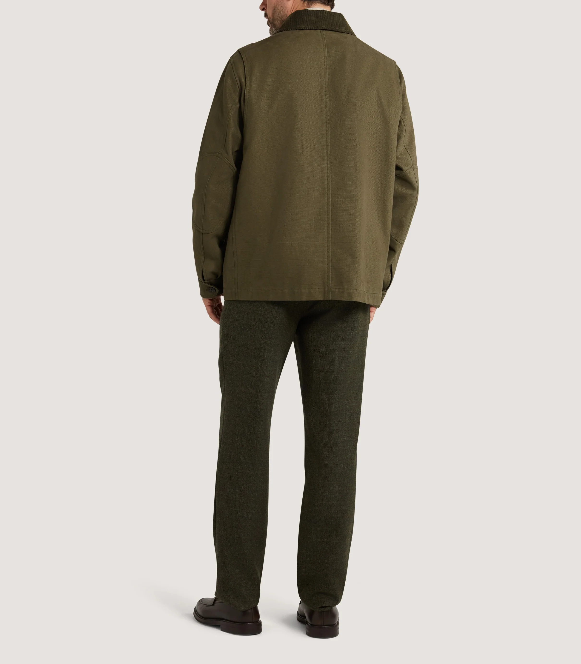 Men's Lowick Jacket in Dark Olive - Image 4