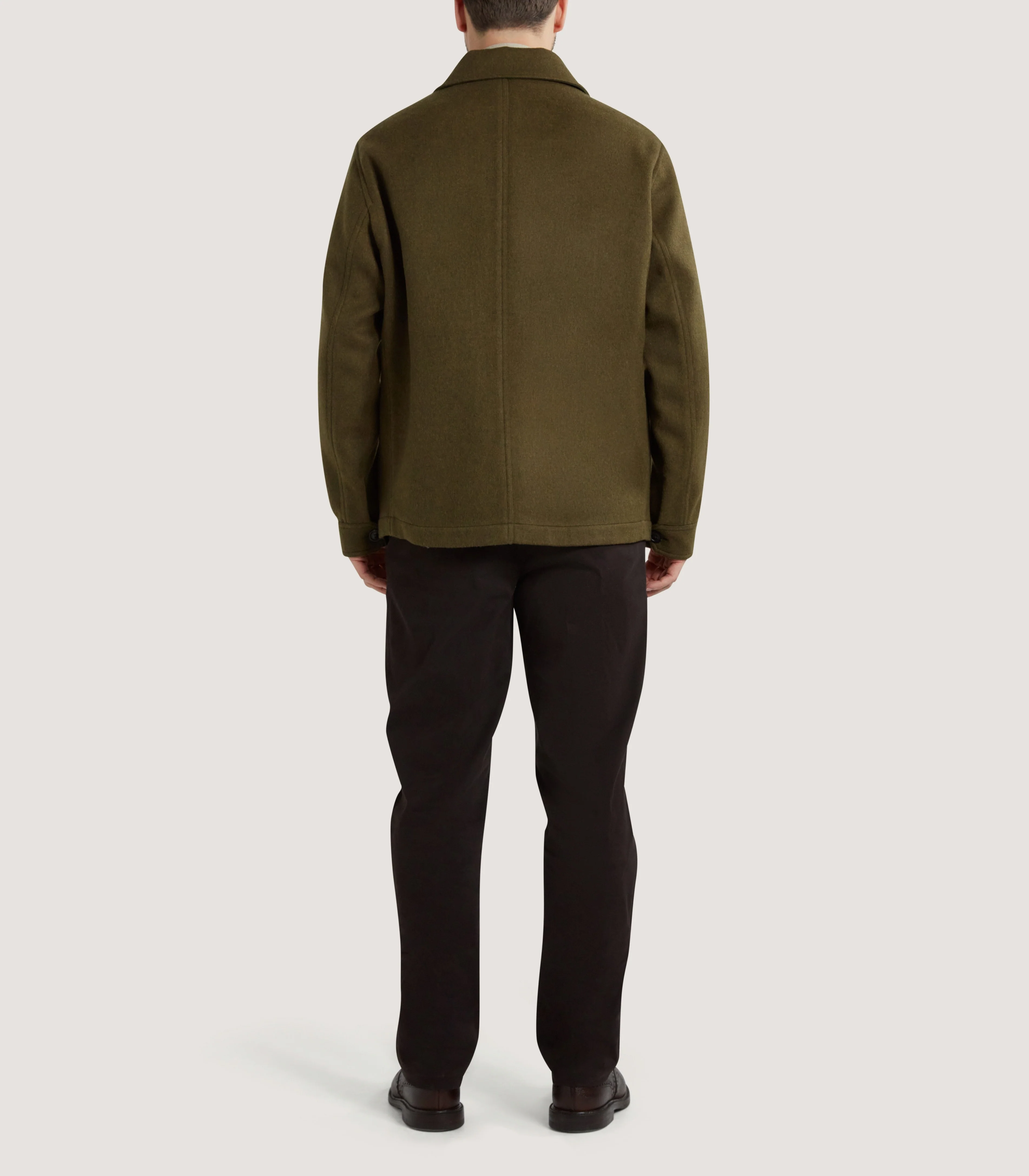 Men's Lyall Chore Jacket in Khaki Green - Image 4