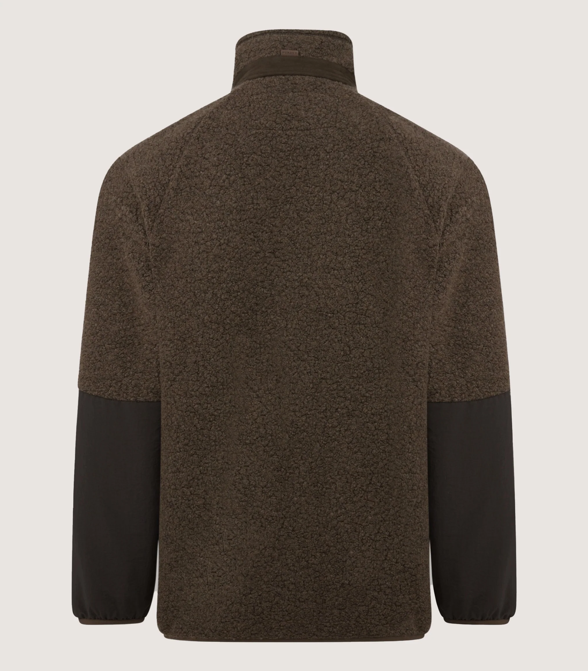 Men's Merino Lux Fleece Jacket In Walnut - Image 3