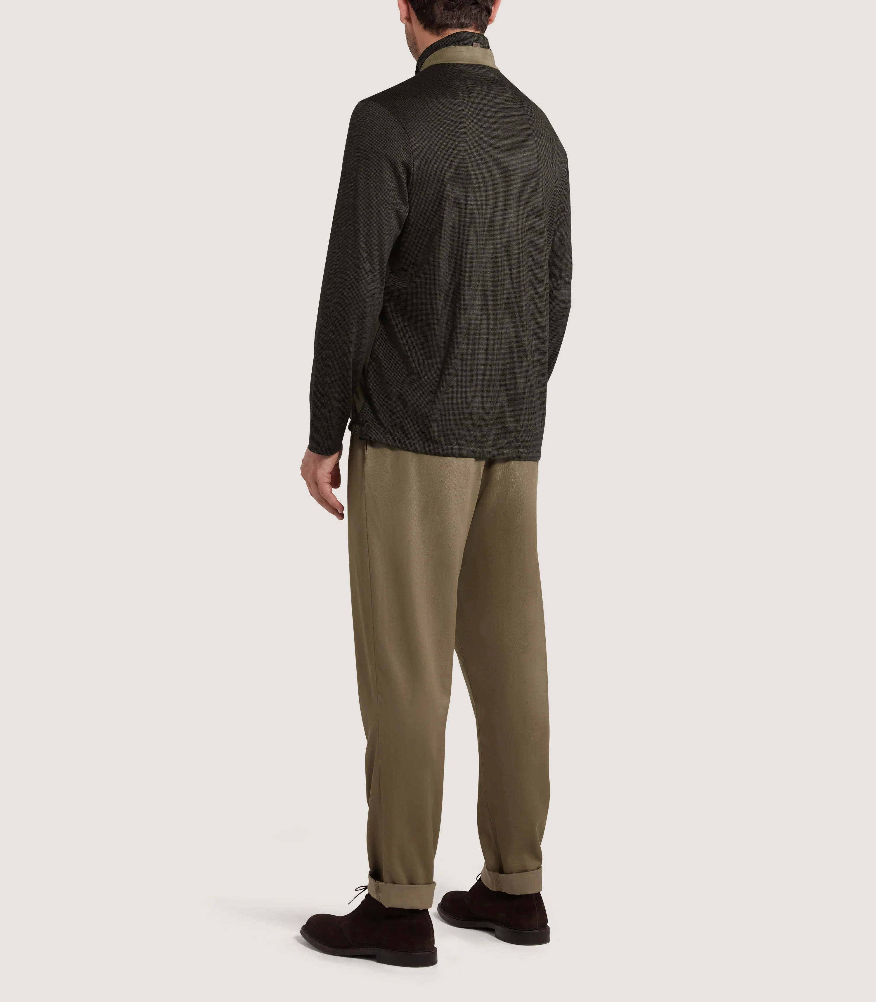 Men's Merino Tech Jersey Jacket in Loden - Image 4