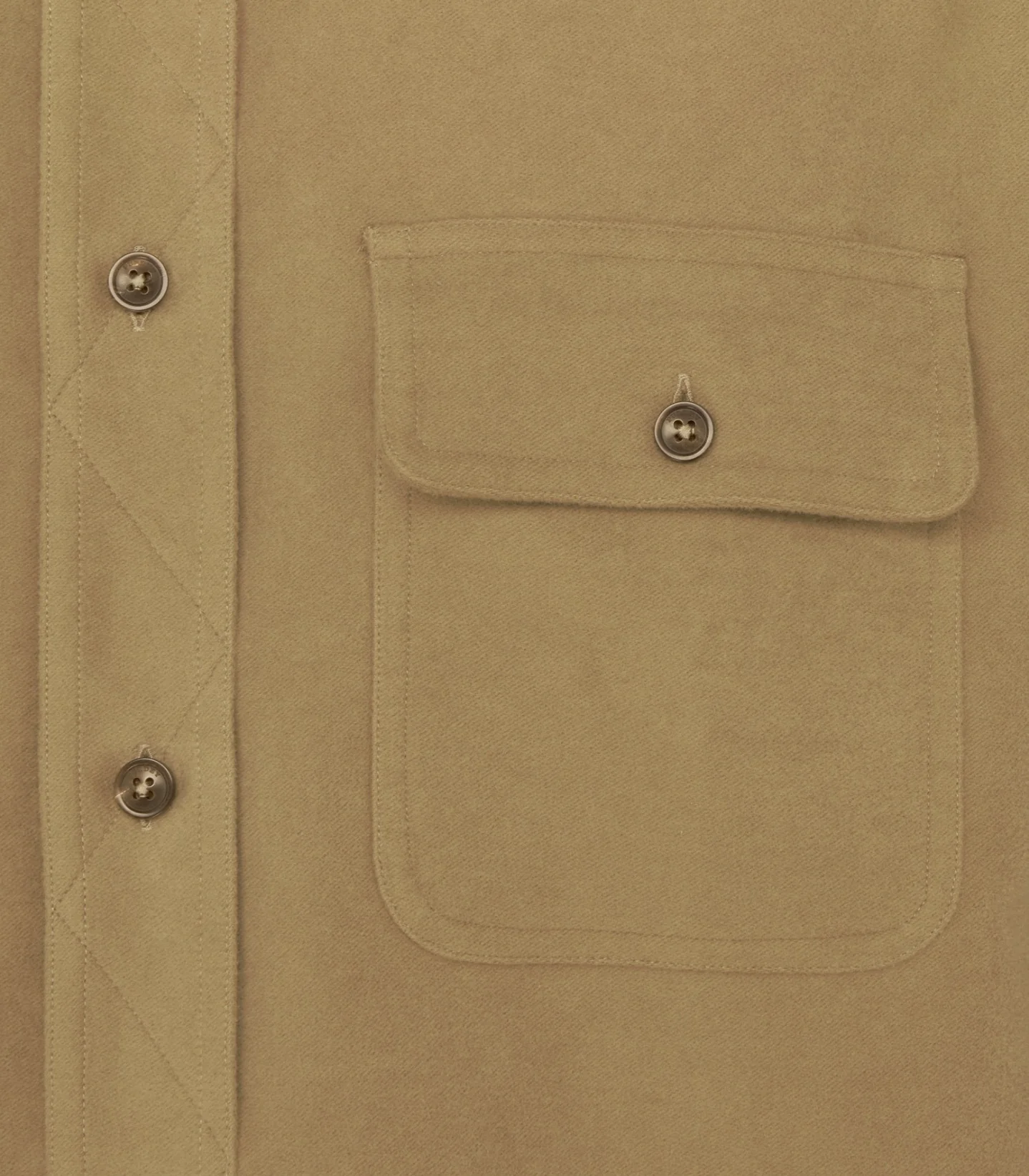 Men's Moleskin Double Pocket Shirt in Sage - Image 5