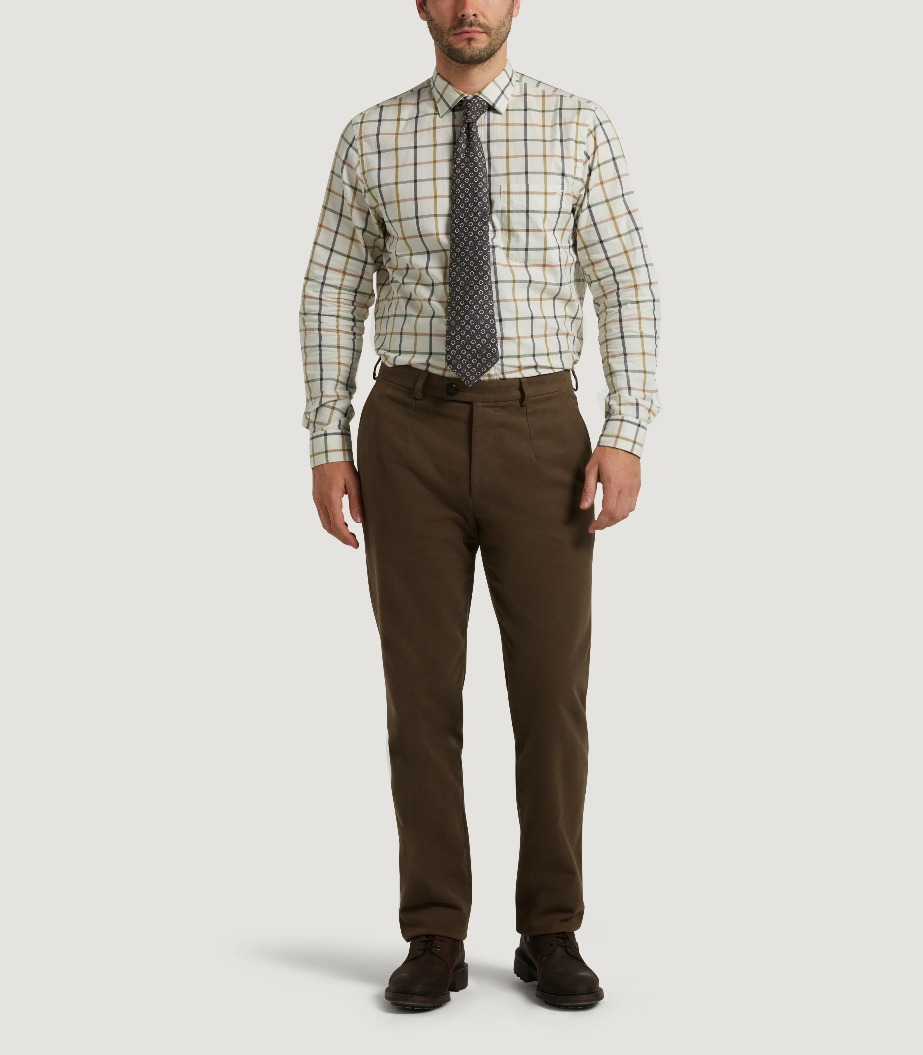 Men's Moleskin Flat Front Sporting Trouser - Image 3