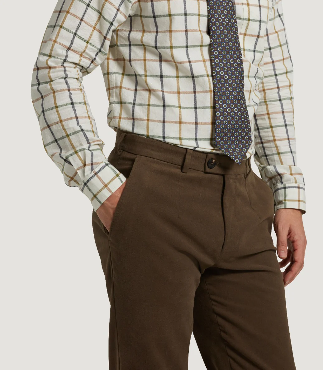Men's Moleskin Flat Front Sporting Trouser - Image 5