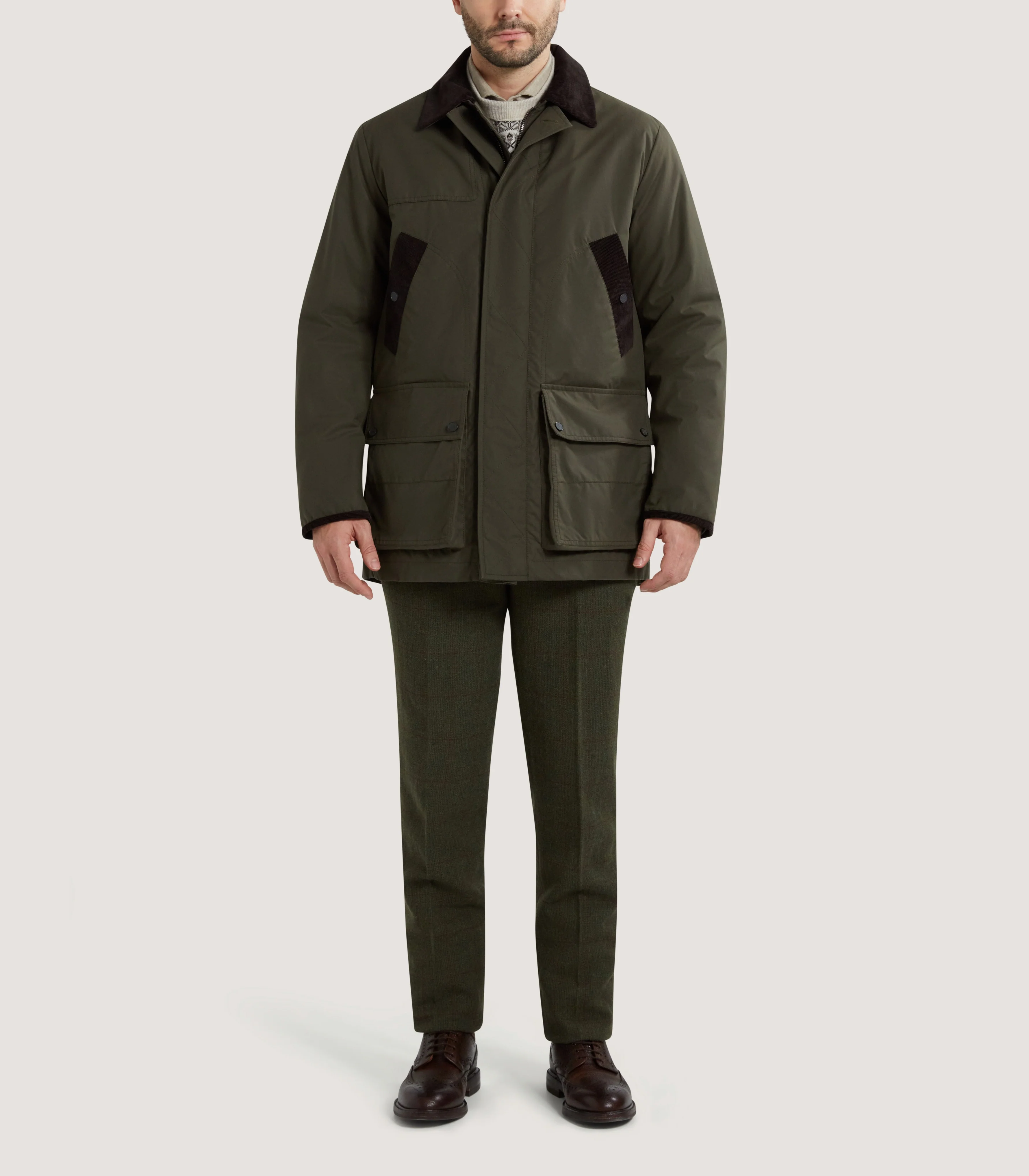 Men's Pembroke Coat in Military - Image 2