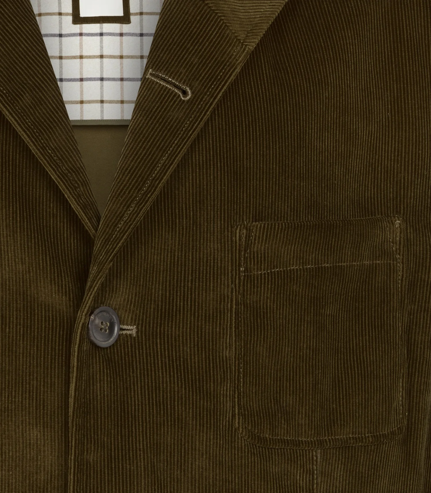 Men's Petersham Corduroy Teba Jacket in Olive - Image 5
