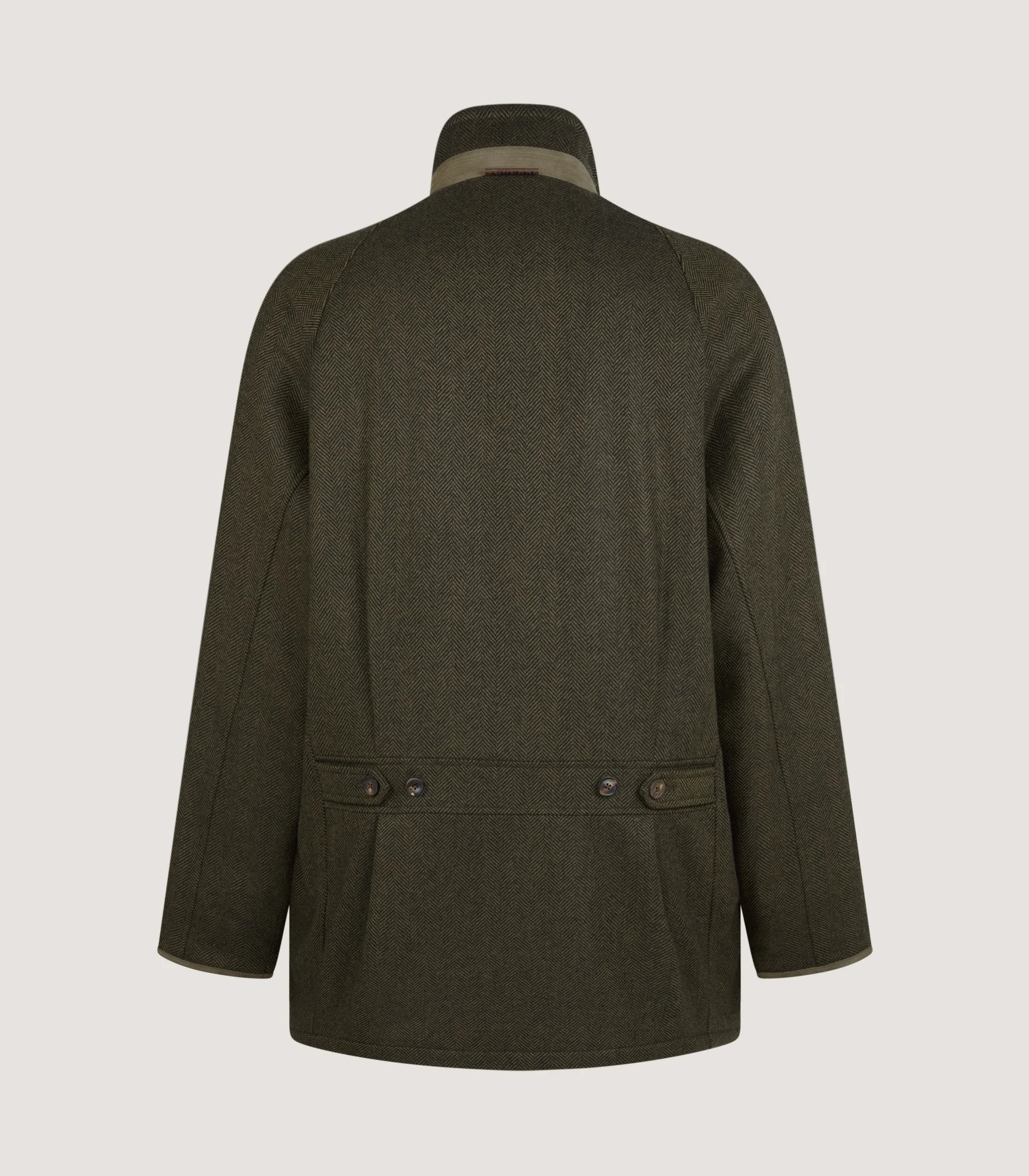 Men's Raglan Cashmere Tweed Field Coat in Dinmore - Image 3