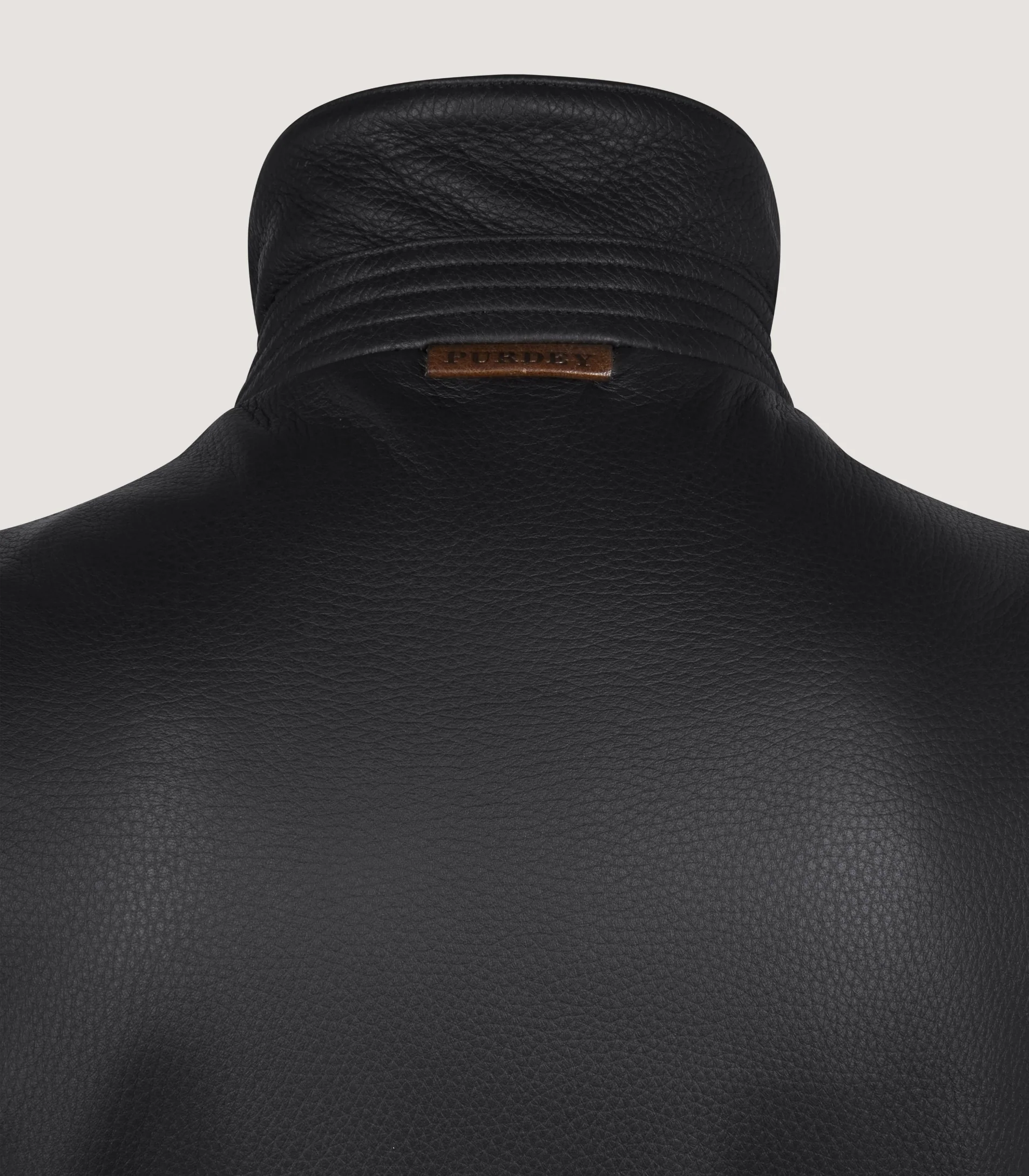 Men's Raglan Deerskin Field Coat in Dark Brown - Image 7