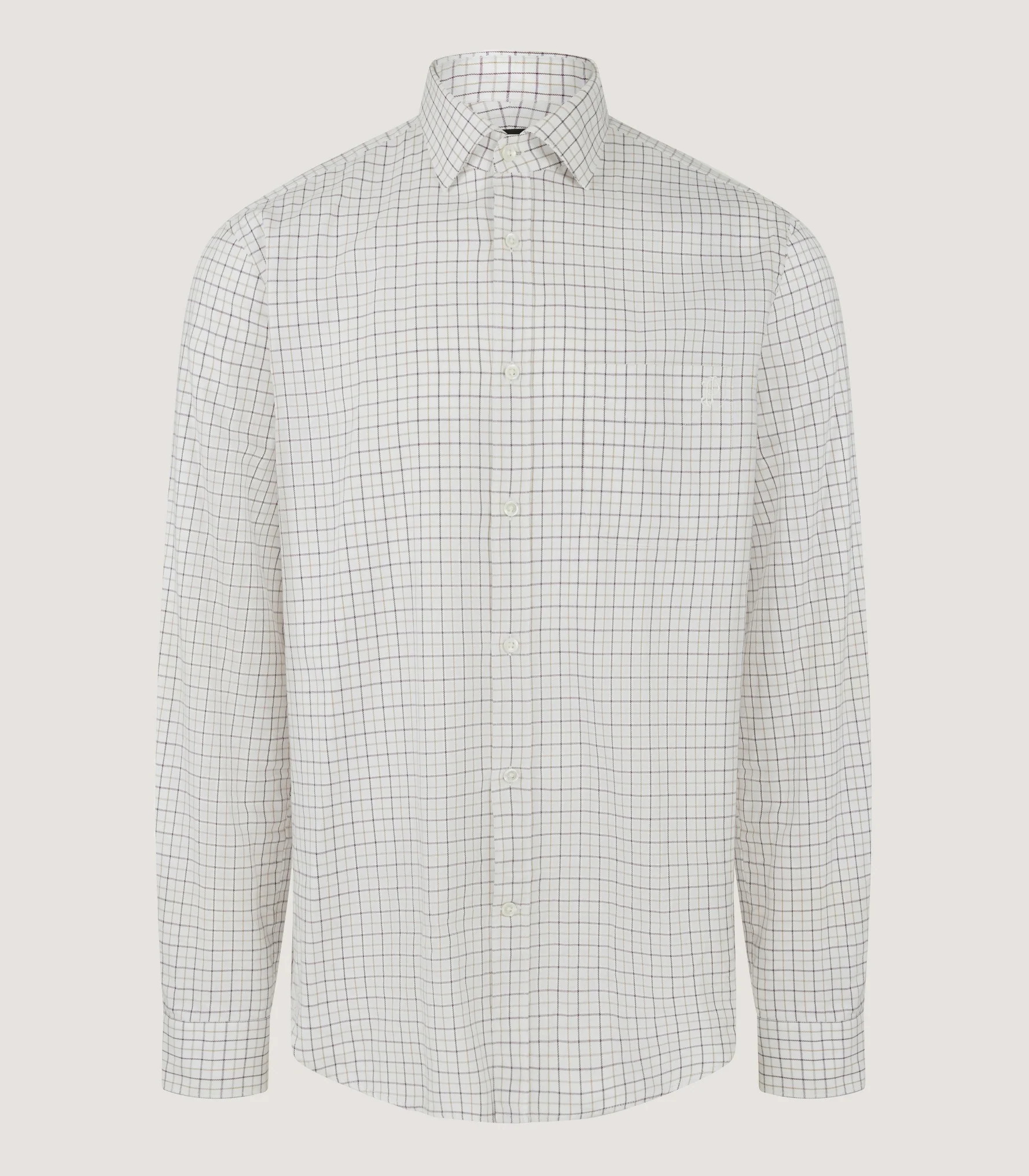 Men's Shooting Tattersall Shirt in Camel