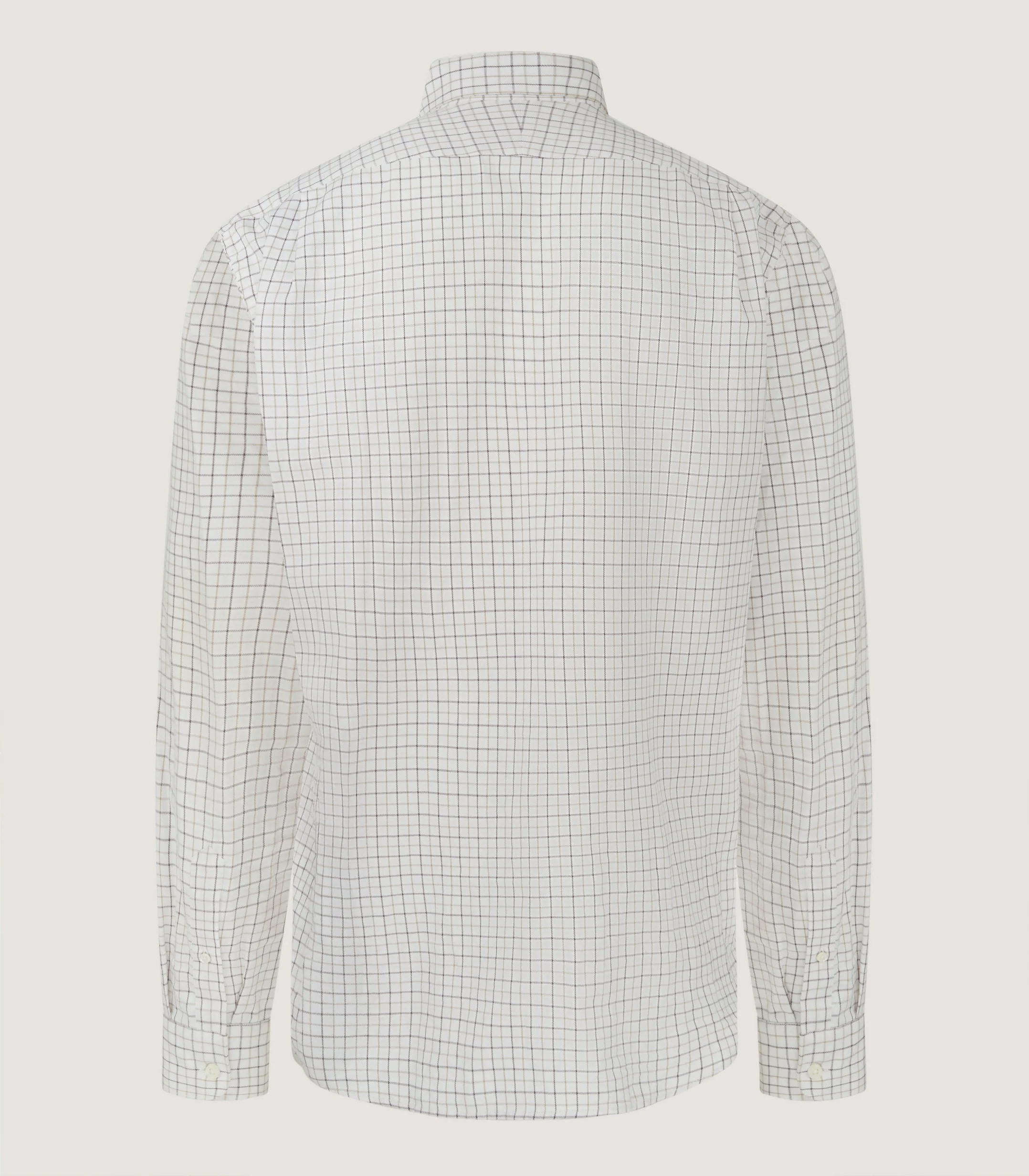Men's Shooting Tattersall Shirt in Camel - Image 3