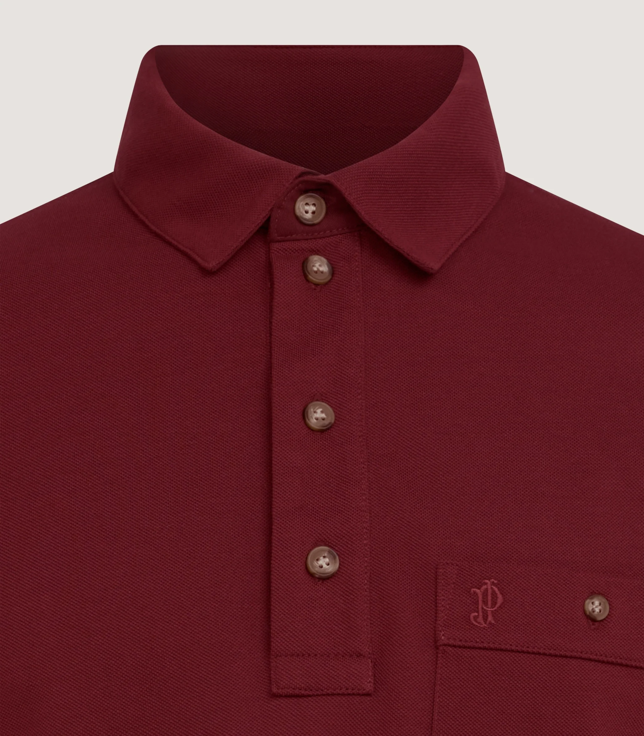 Men's Short Sleeve Polo Shirt in Audley Red - Image 5