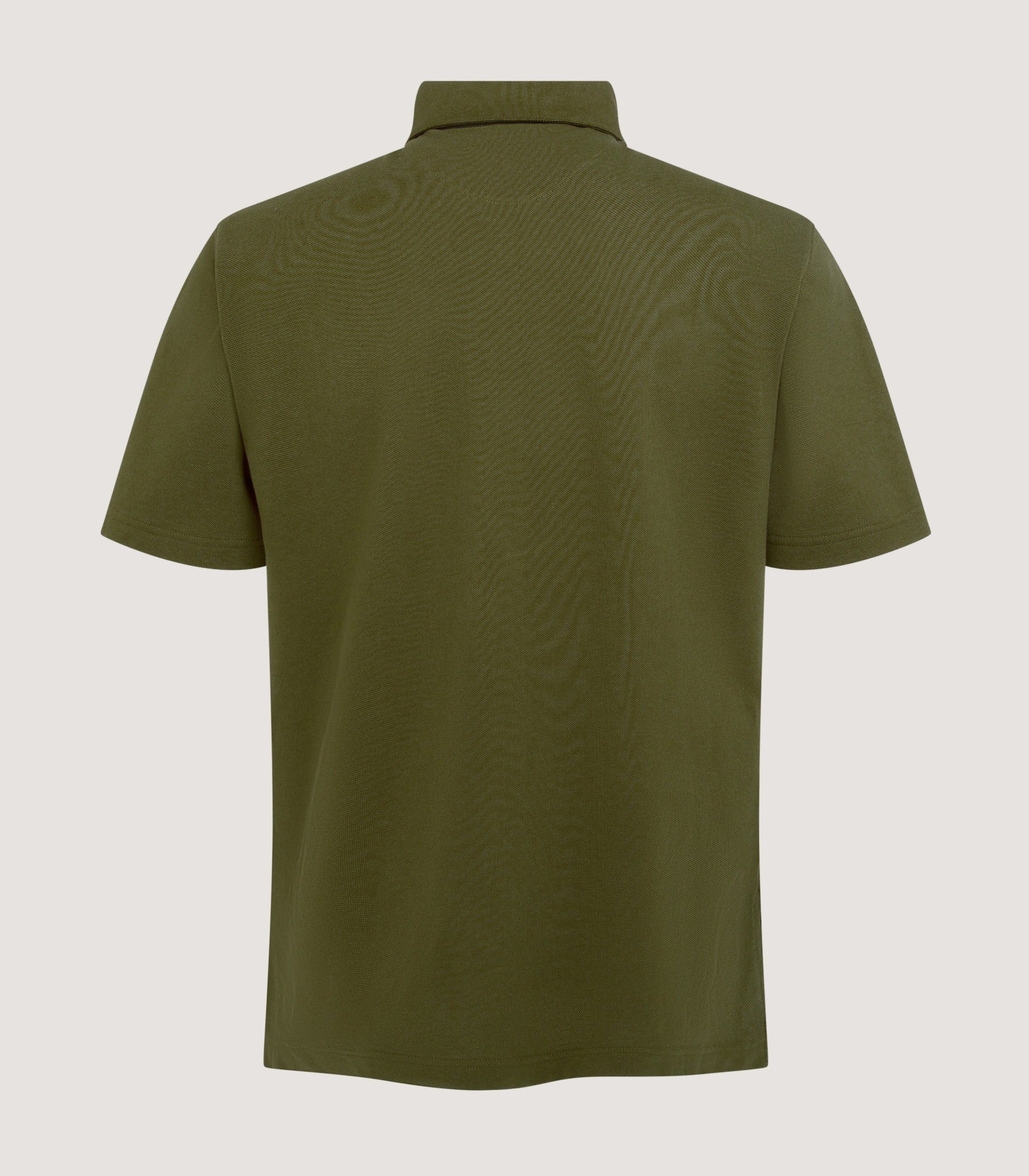 Men's Short Sleeve Polo Shirt in Loden - Image 3