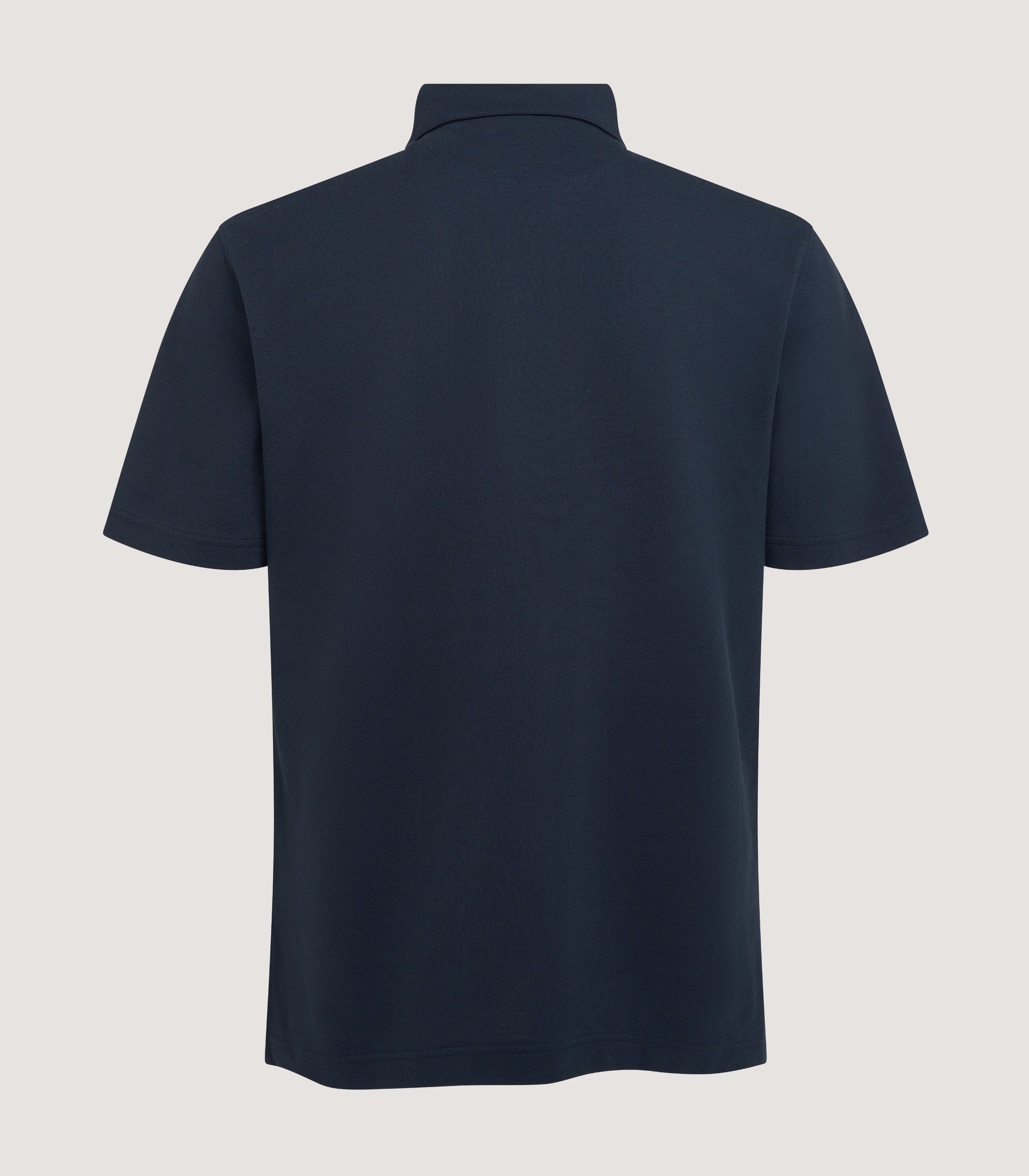 Men's Short Sleeve Polo Shirt in Midnight - Image 3