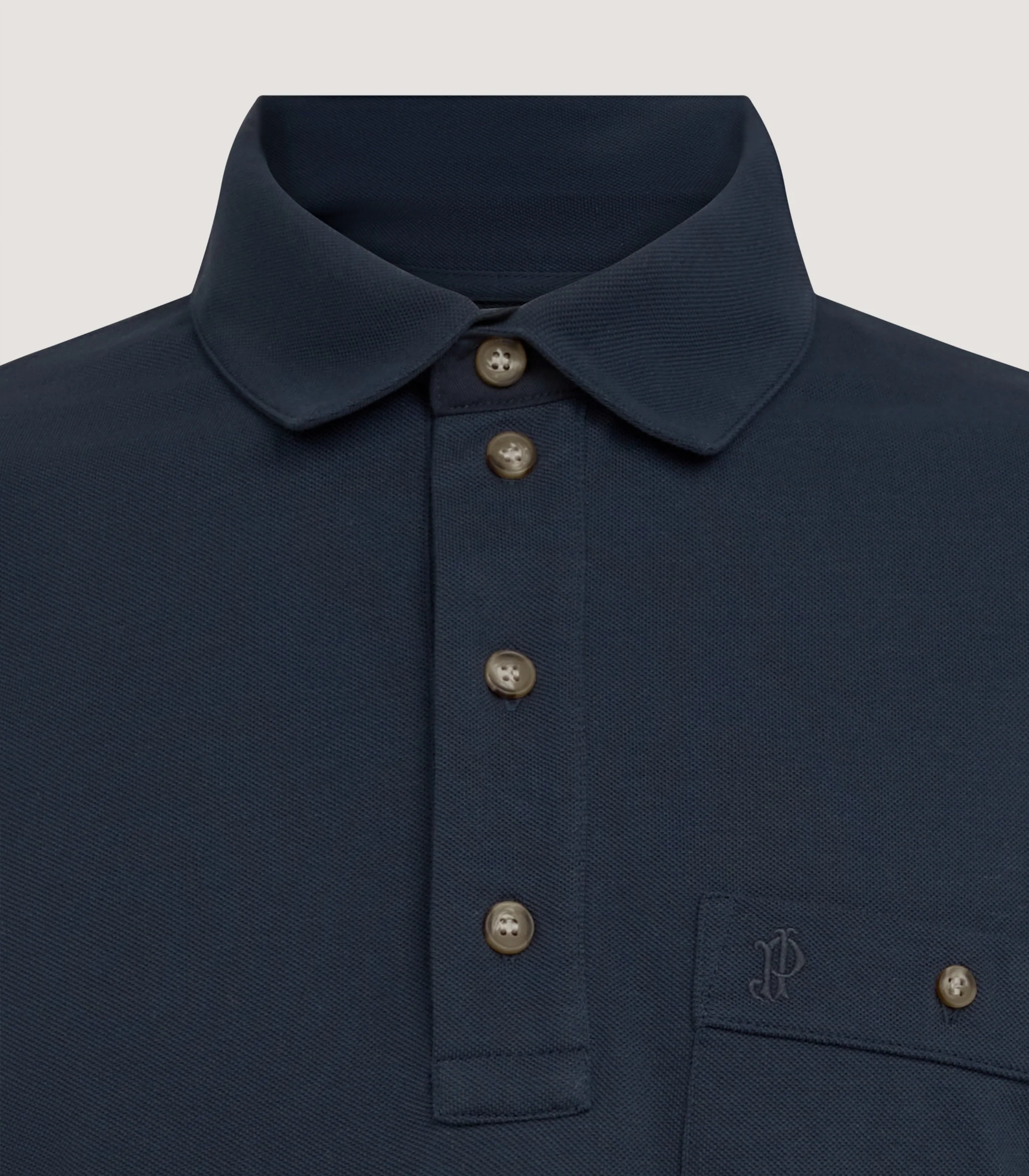 Men's Short Sleeve Polo Shirt in Midnight - Image 5
