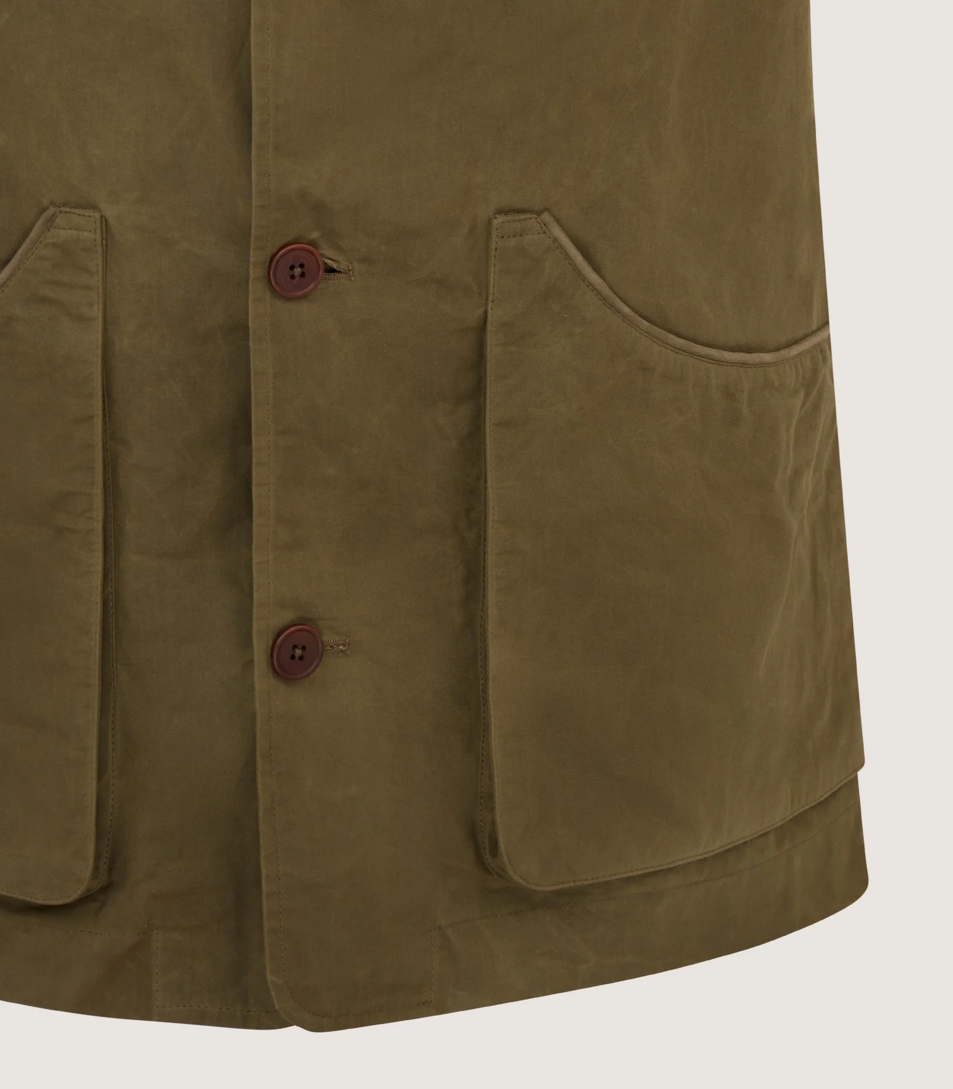 Men's Lightweight Dry Wax Sporting Vest in Olive - Image 5