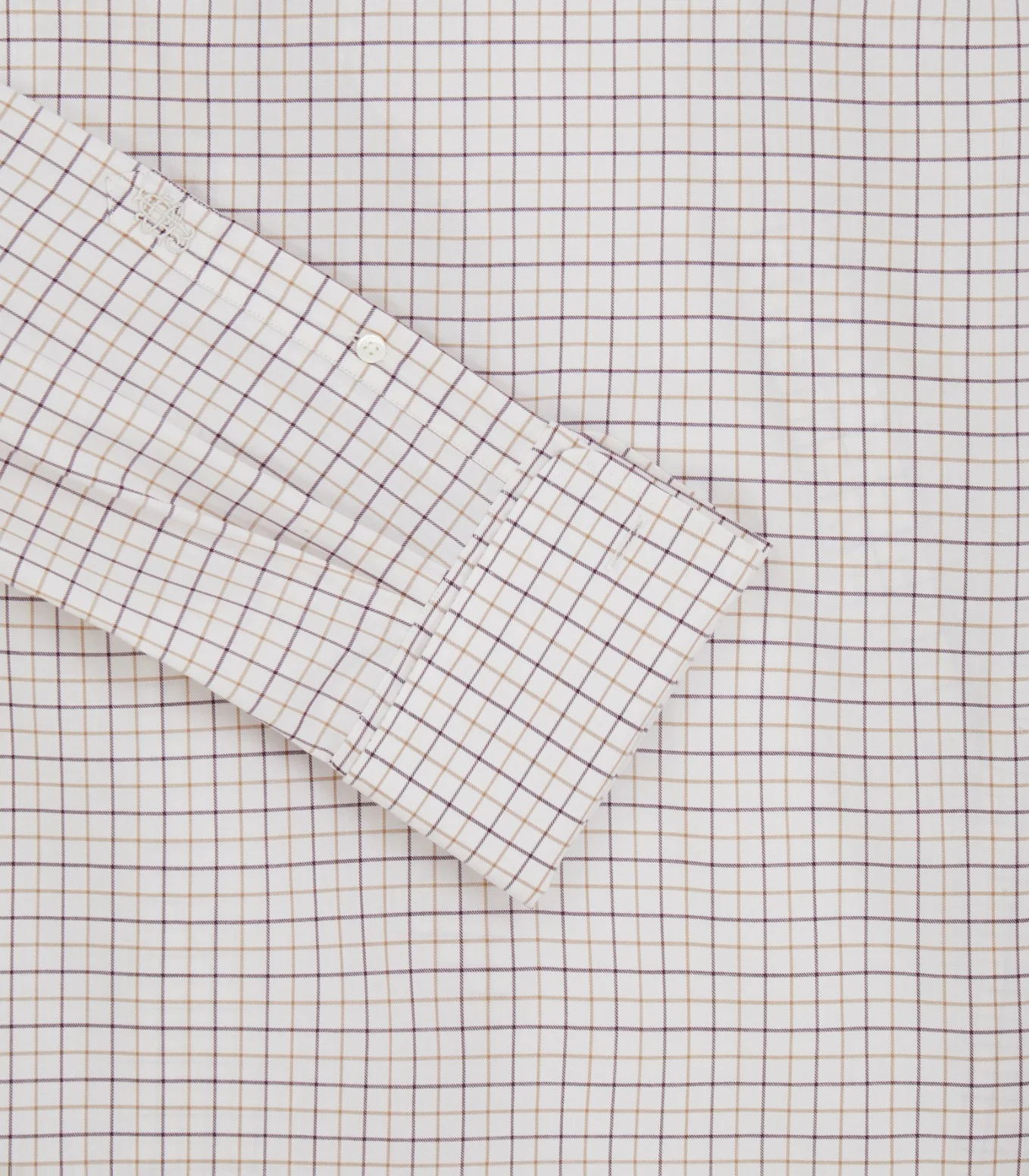 Men's Summer Sporting Tattersall Double Cuff Shirt - Image 3