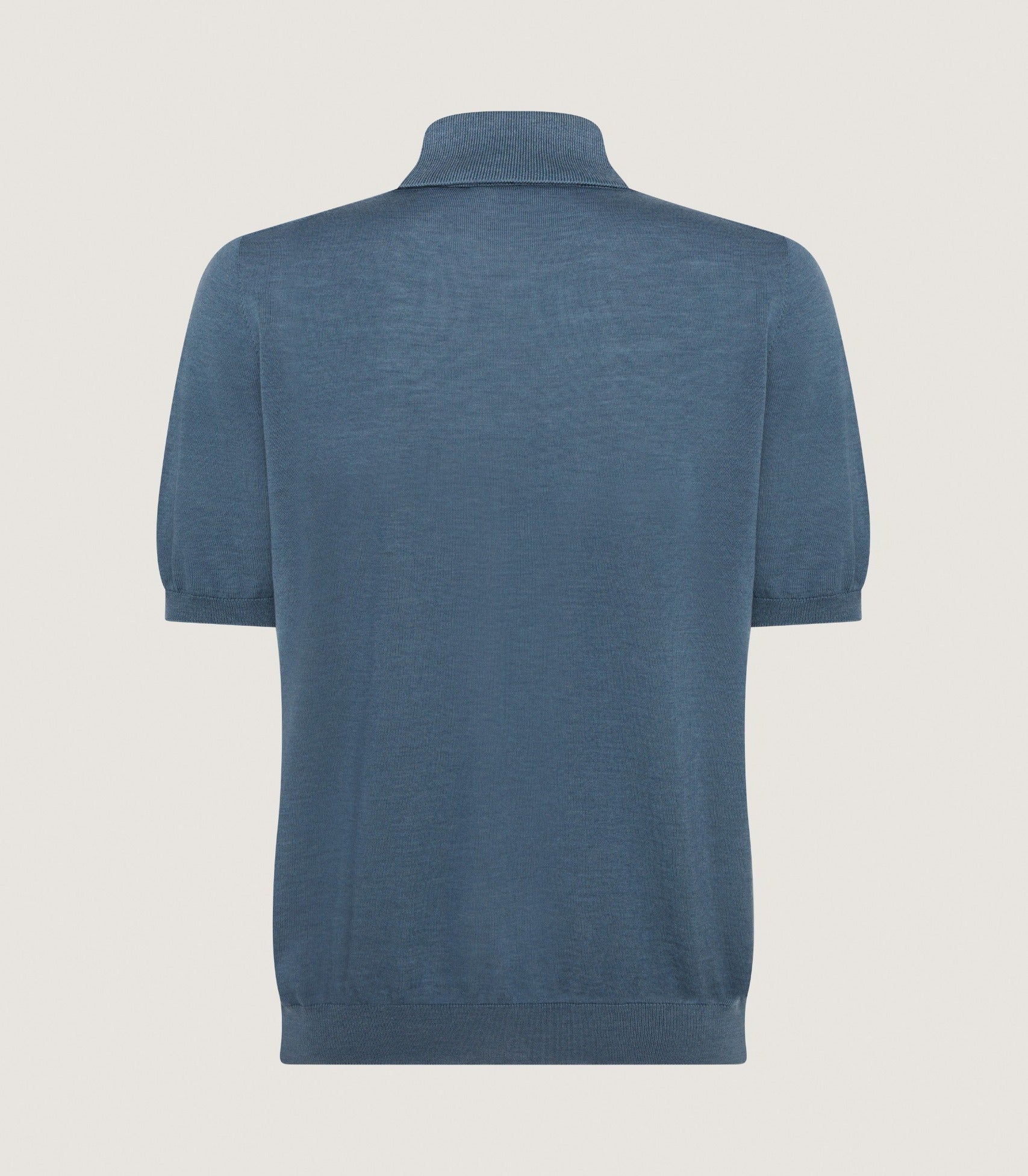 Men's Tantallon Short Sleeve Polo Shirt in Flax - Image 3
