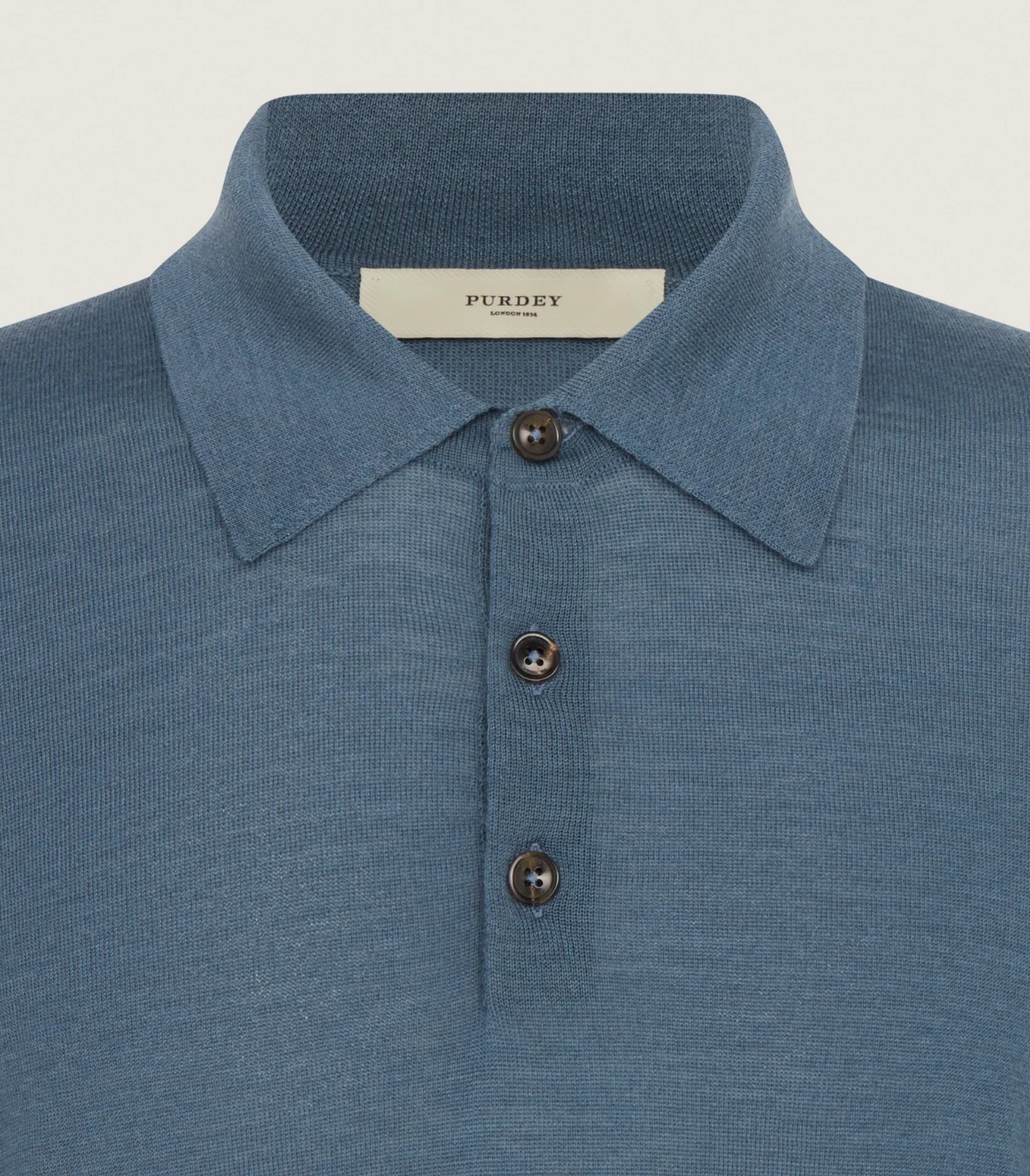 Men's Tantallon Short Sleeve Polo Shirt in Flax - Image 5