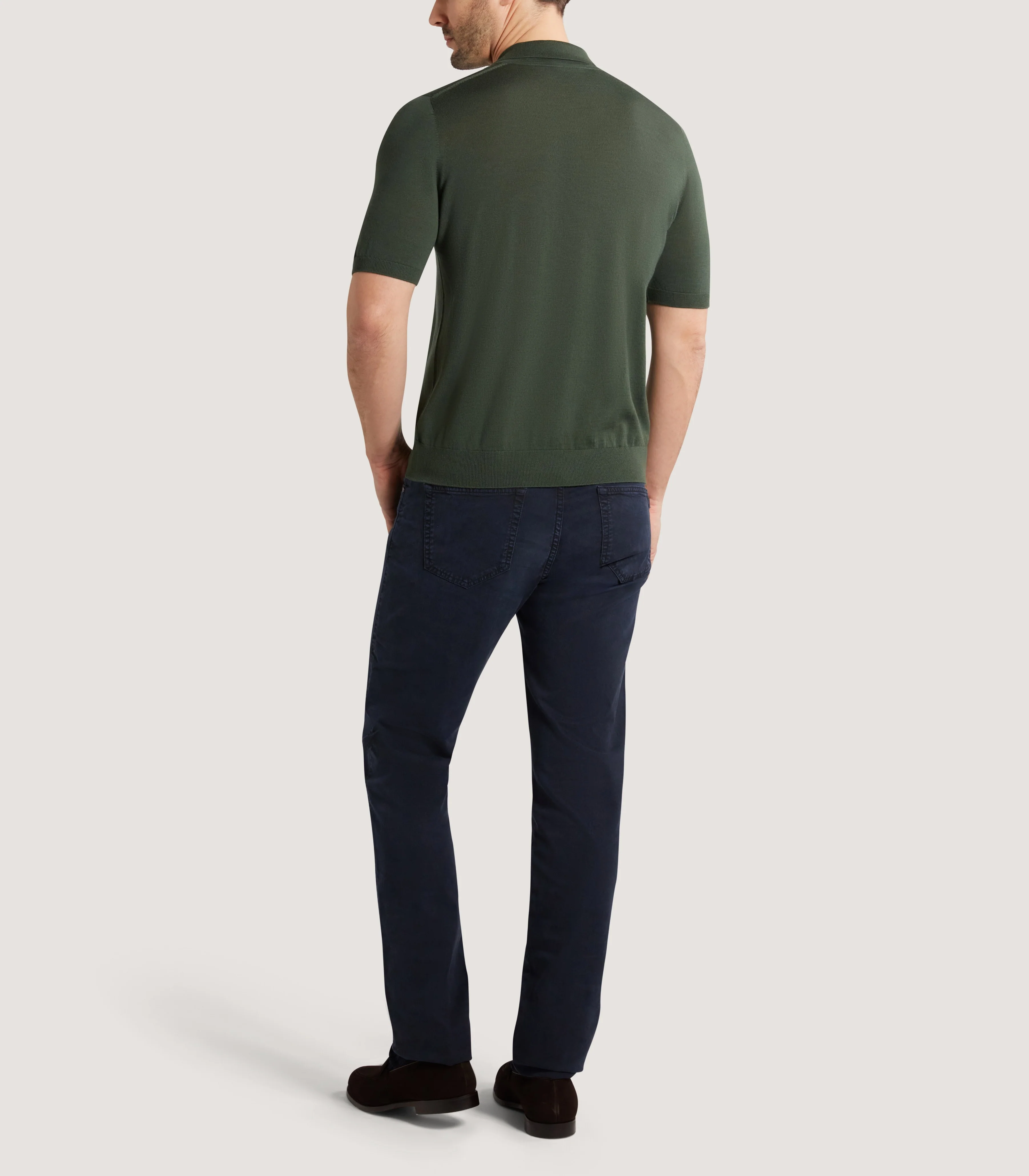 Men's Tantallon Short Sleeve Polo Shirt In Loden - Image 4