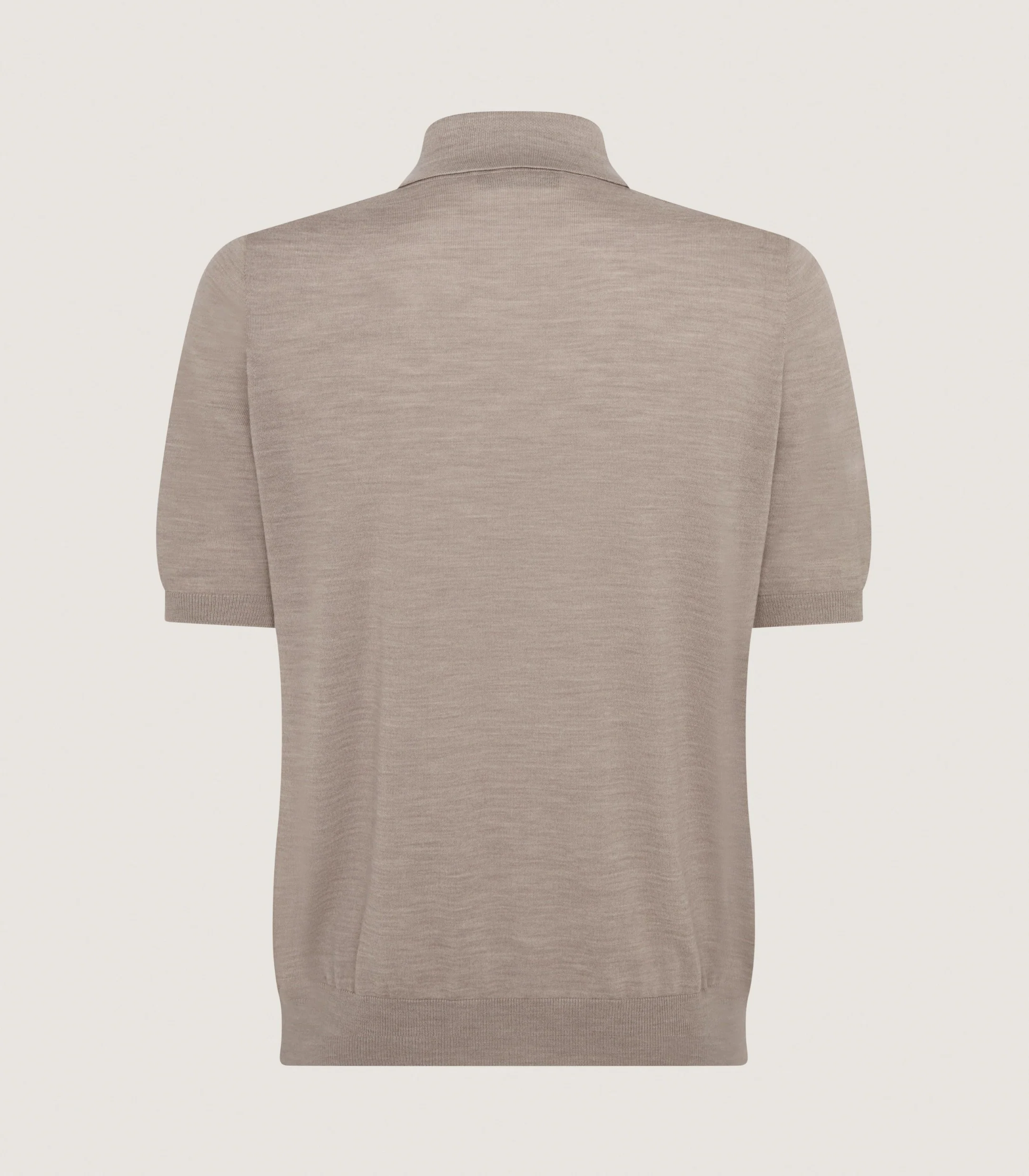 Men's Tantallon Short Sleeve Polo Shirt In Taupe - Image 3