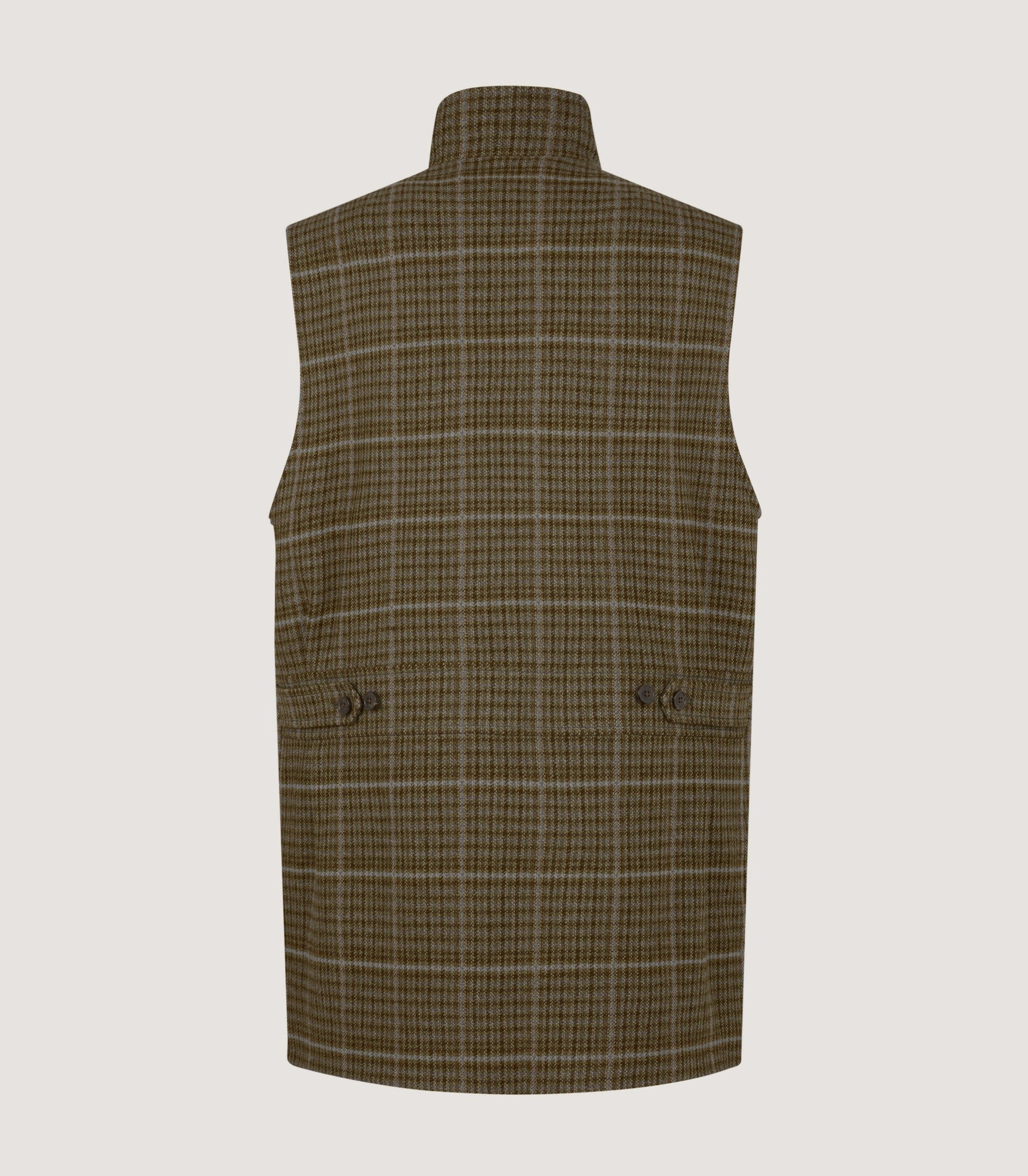 Men's Tom Purdey High Collar Tweed Shooting Vest - Image 3