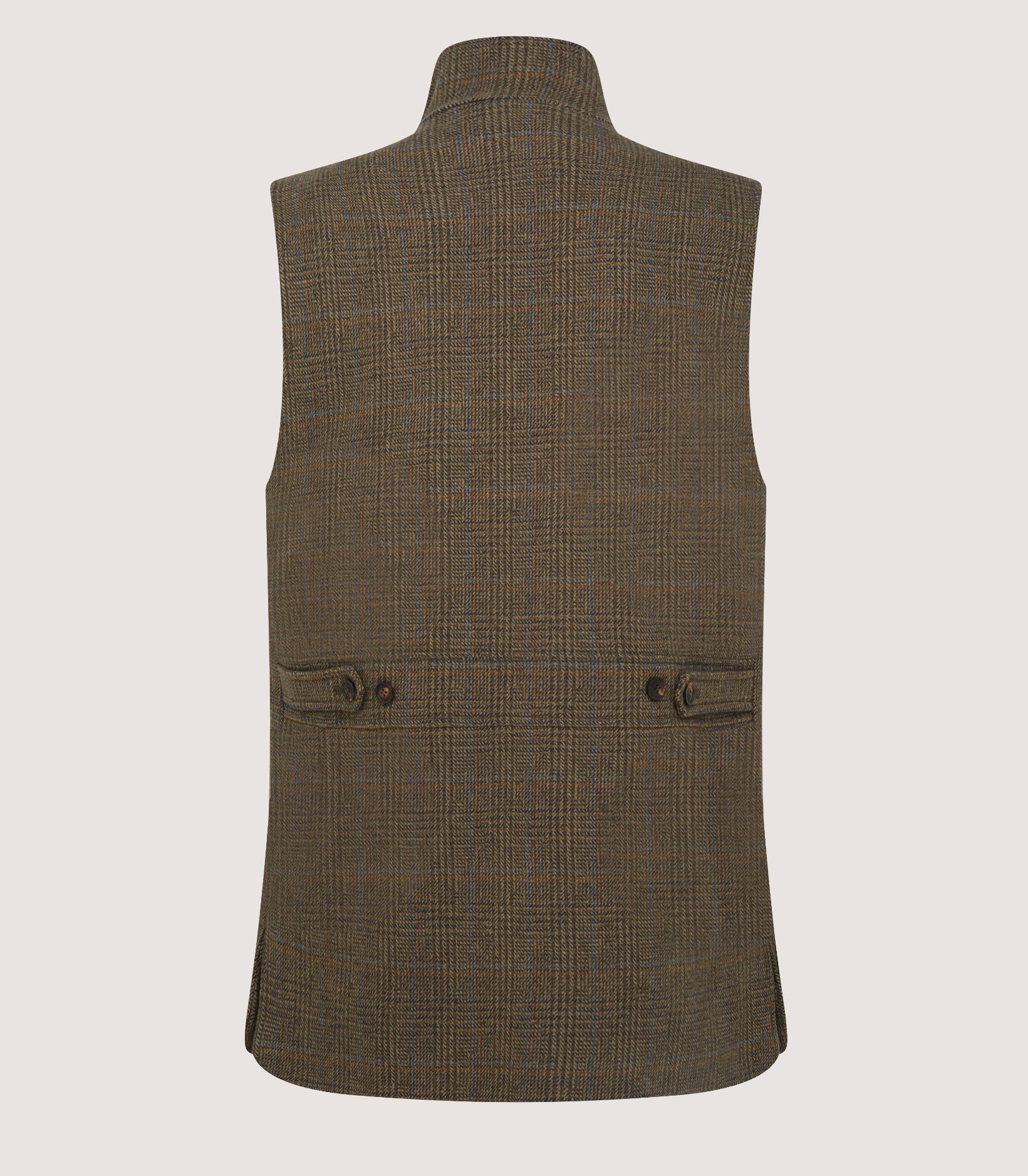 Men's Tweed High Collar Sporting Vest In Morlich - Image 3