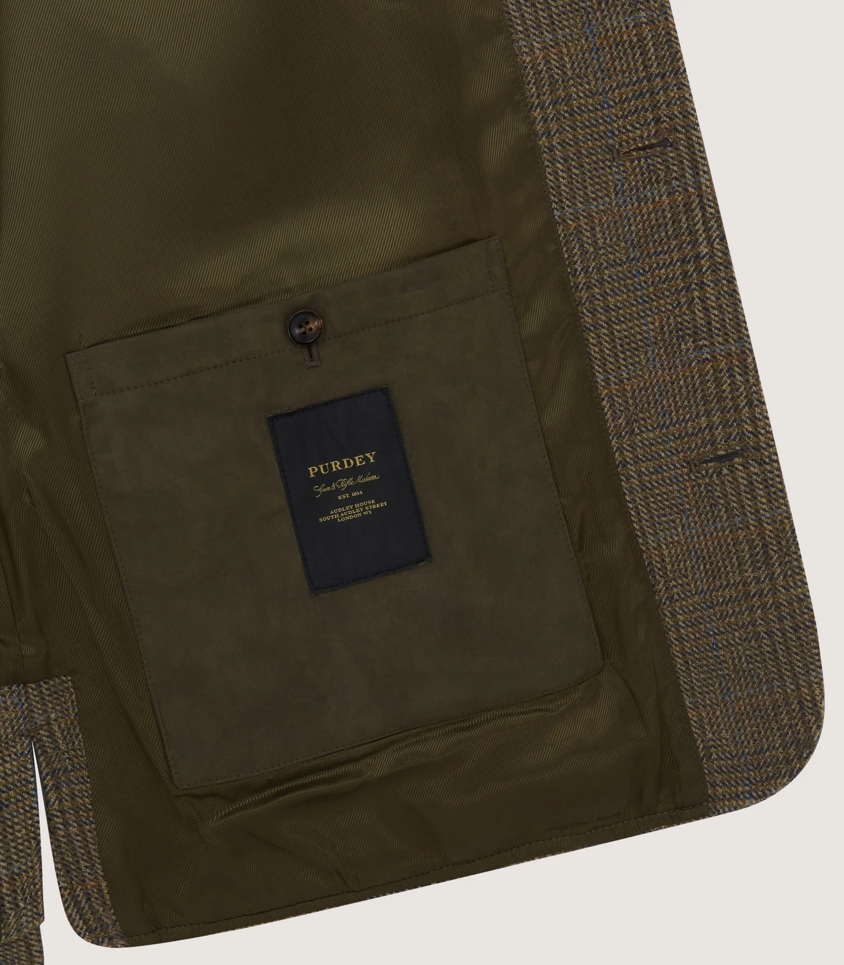 Men's Tweed High Collar Sporting Vest In Morlich - Image 5