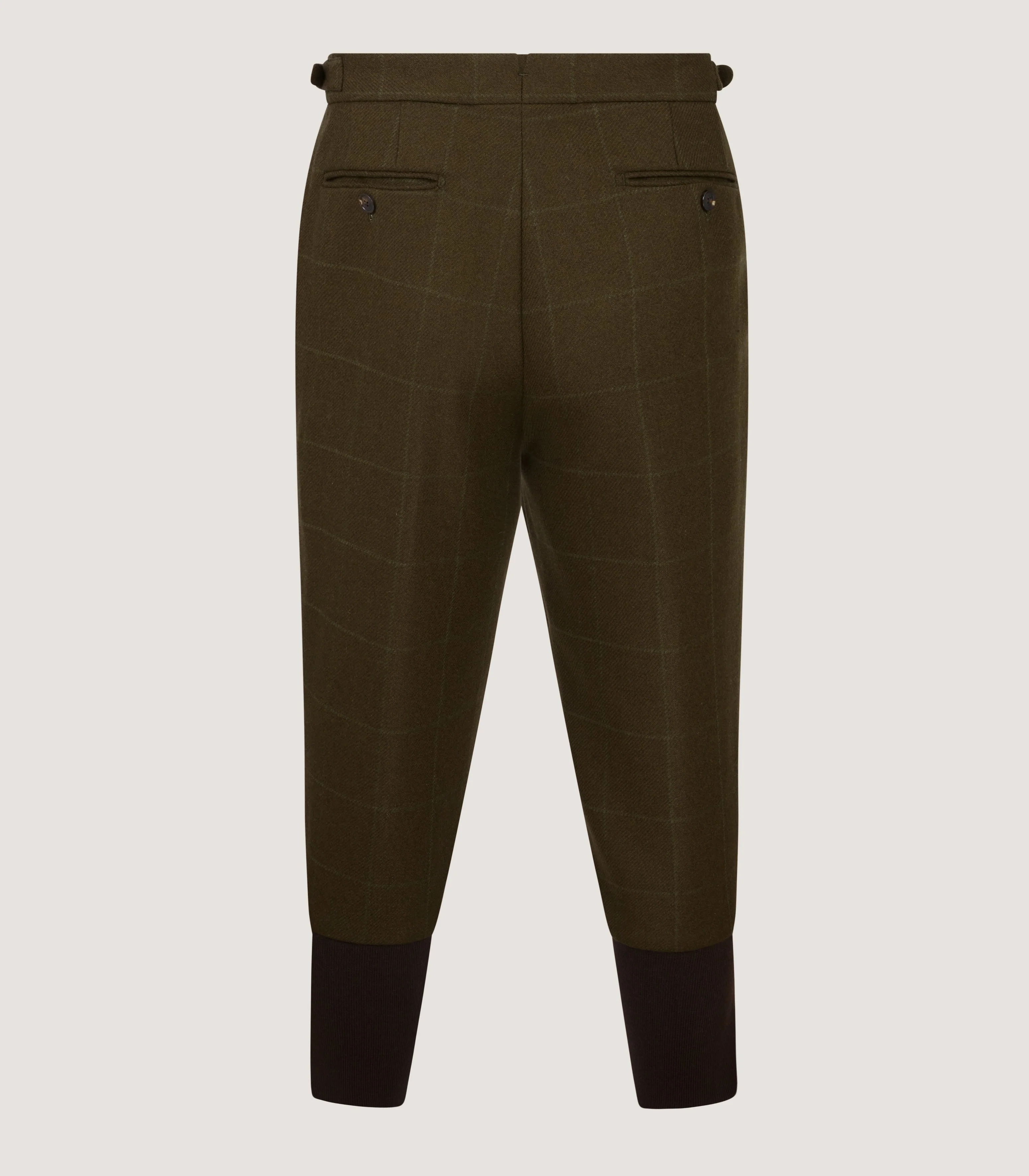 Men's Tweed Shooting Two Pleat Breek With Storm Cuff in Zetland - Image 3