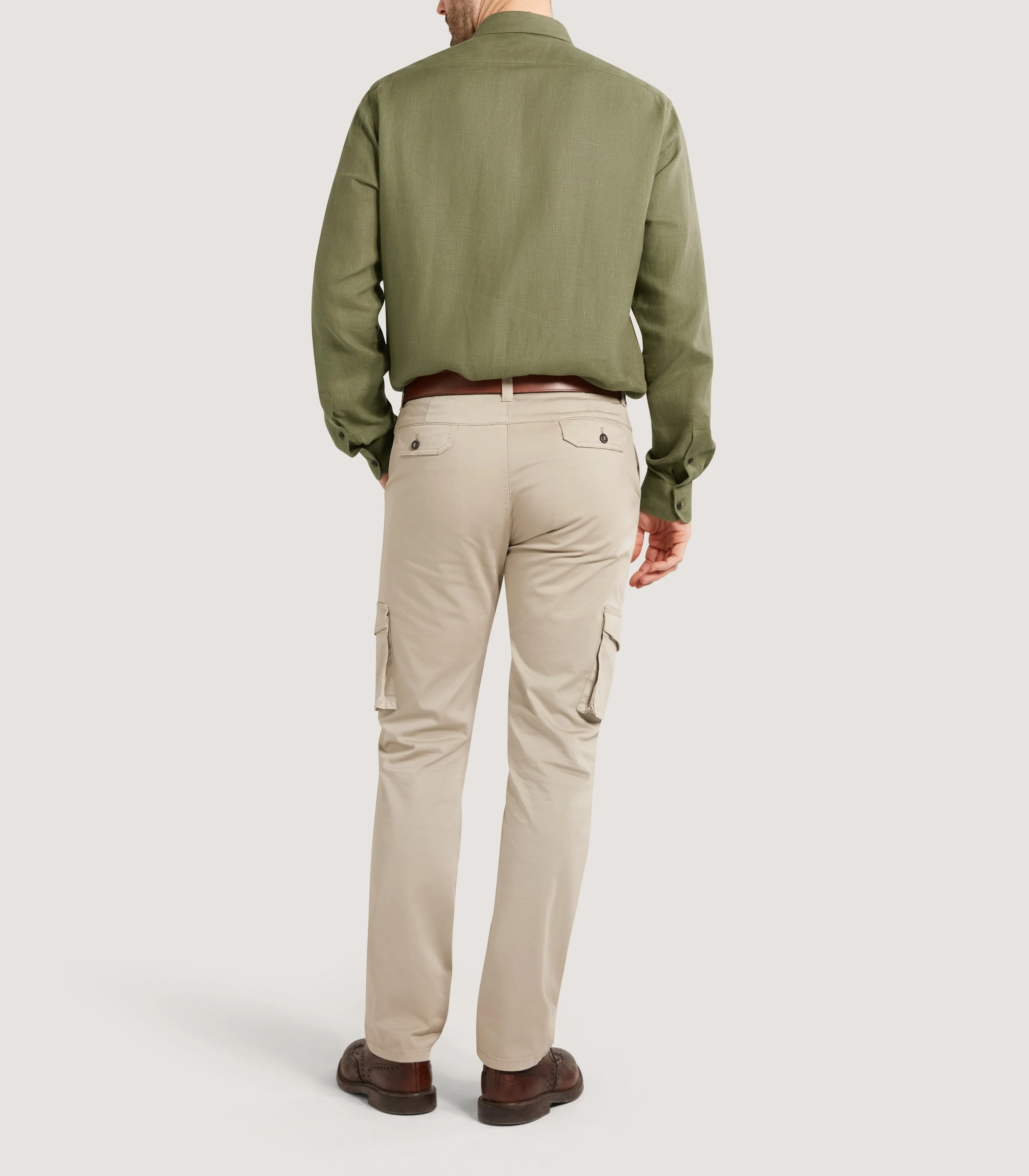 Men's Utility Pocket Shirt in Khaki Green - Image 4