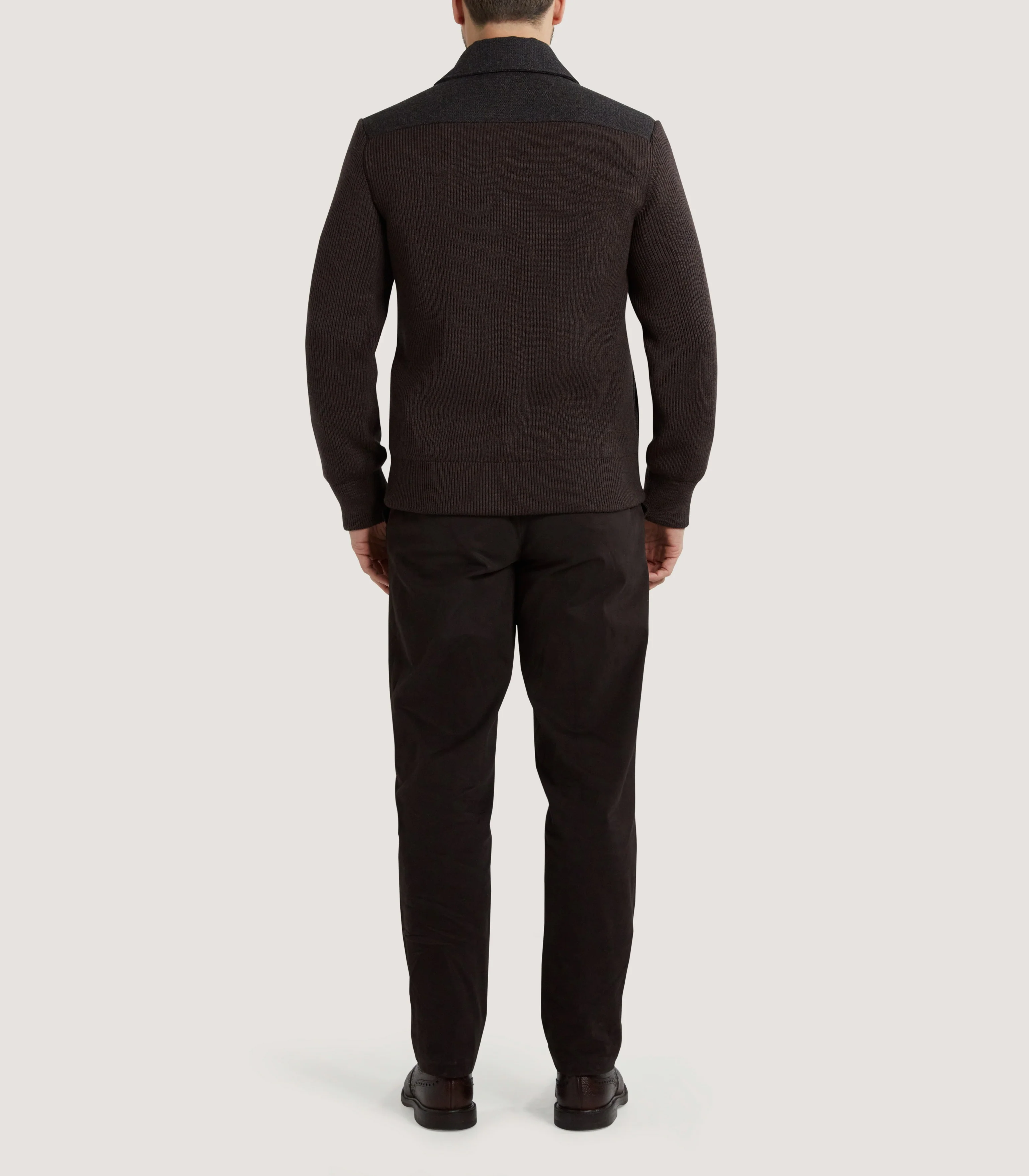 Men's Wigmore Blouson in Peppercorn - Image 4