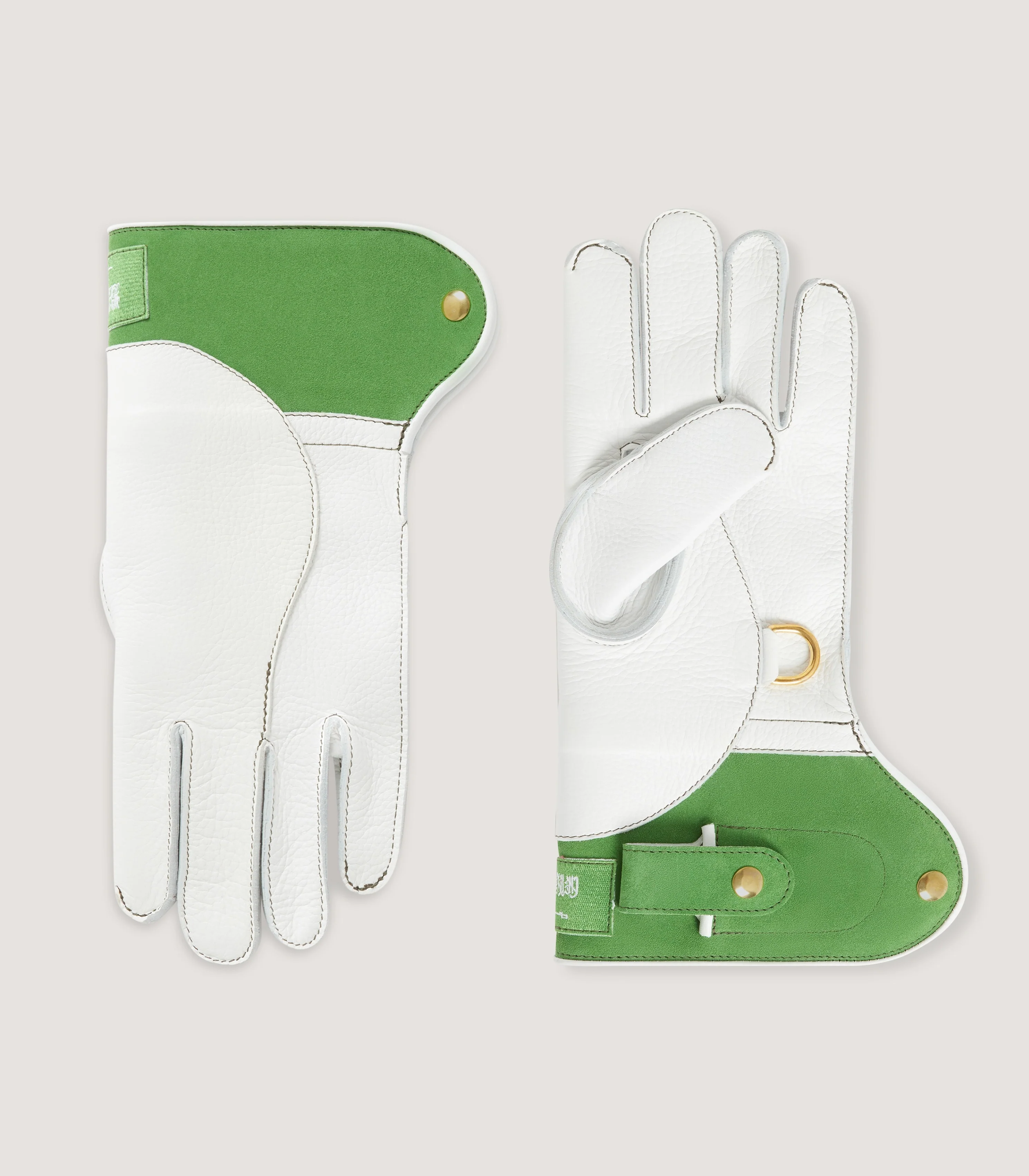 Saudi Arabia Flag Falconry Glove with Knife Pocket