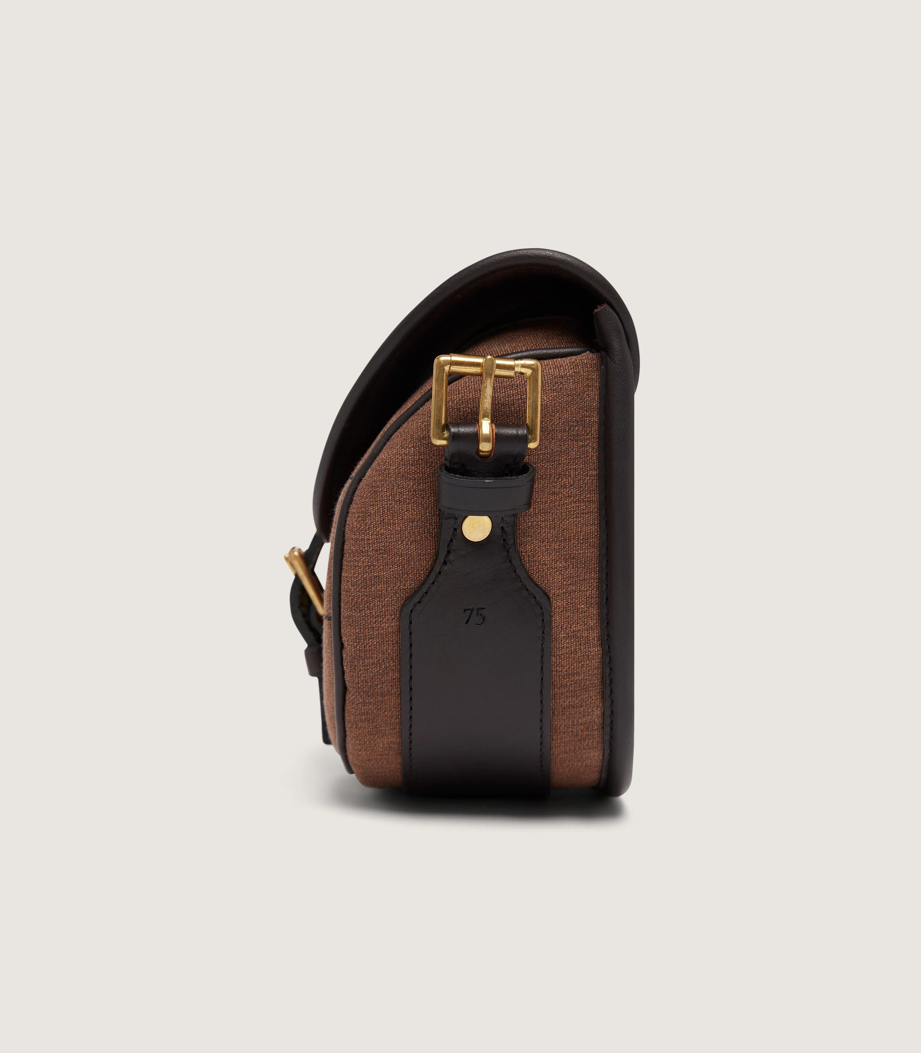 Nettle Canvas Cartridge Bag In Walnut - Image 3