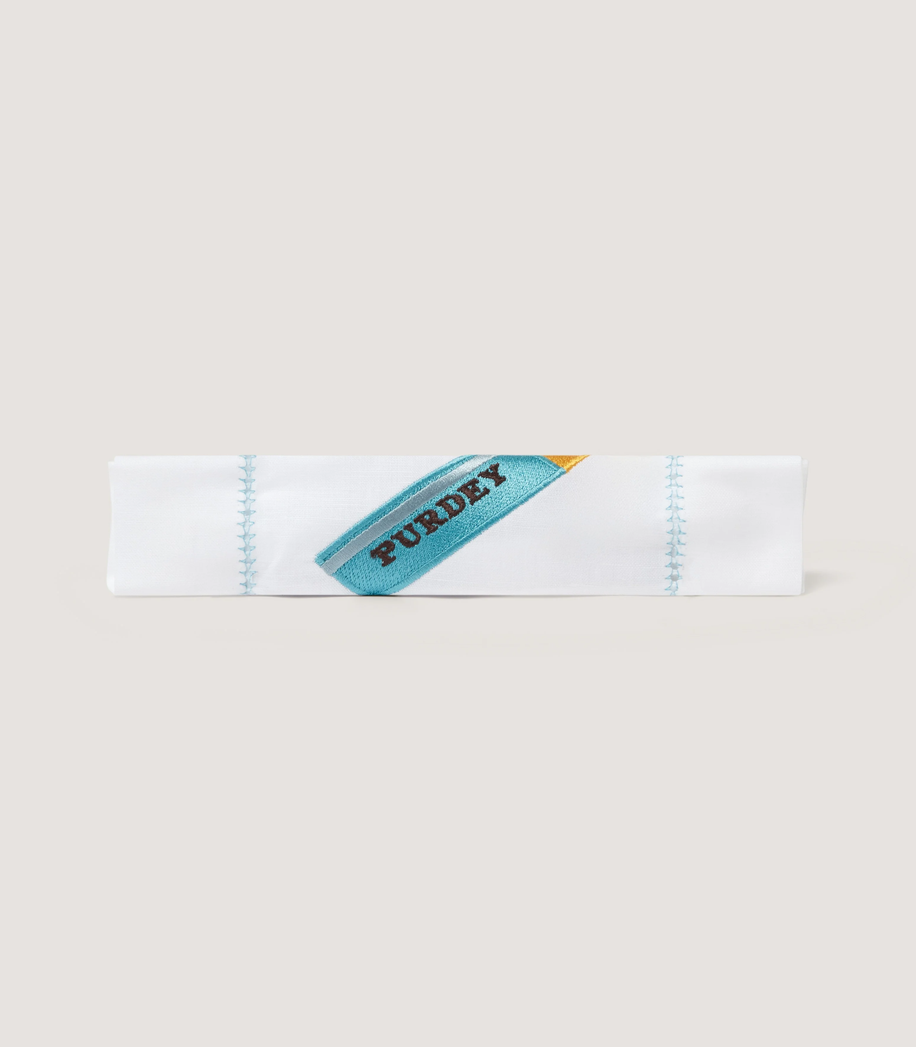 Purdey Cartridge Napkin In Cornflower Blue - Image 3